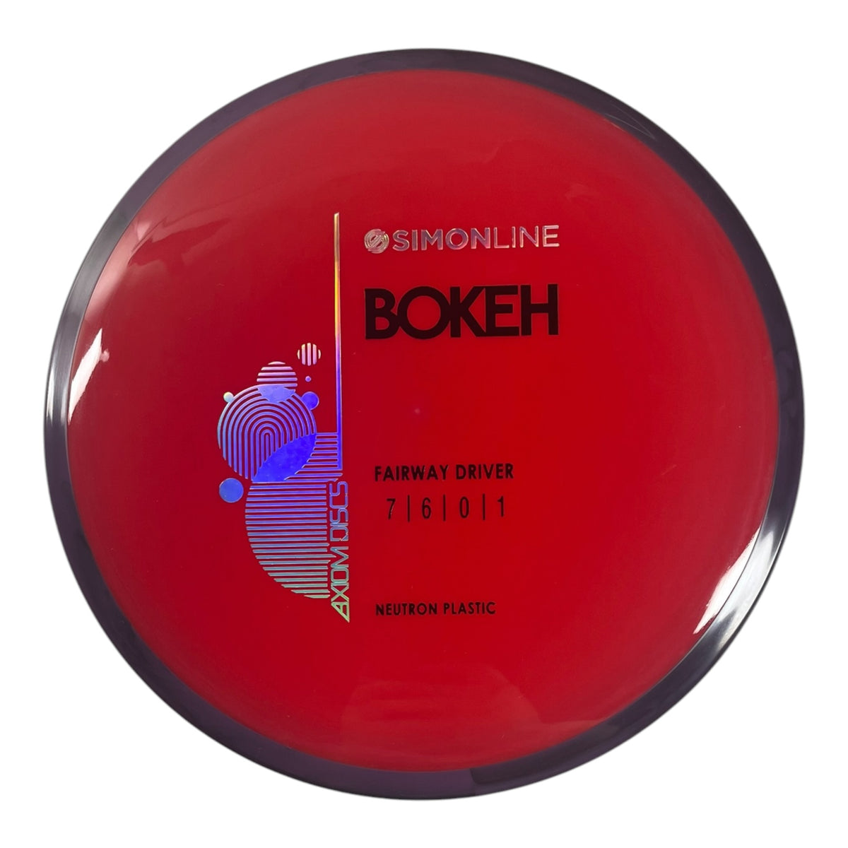 Axiom Discs Bokeh | Neutron | Red/Purple 173g Disc Golf