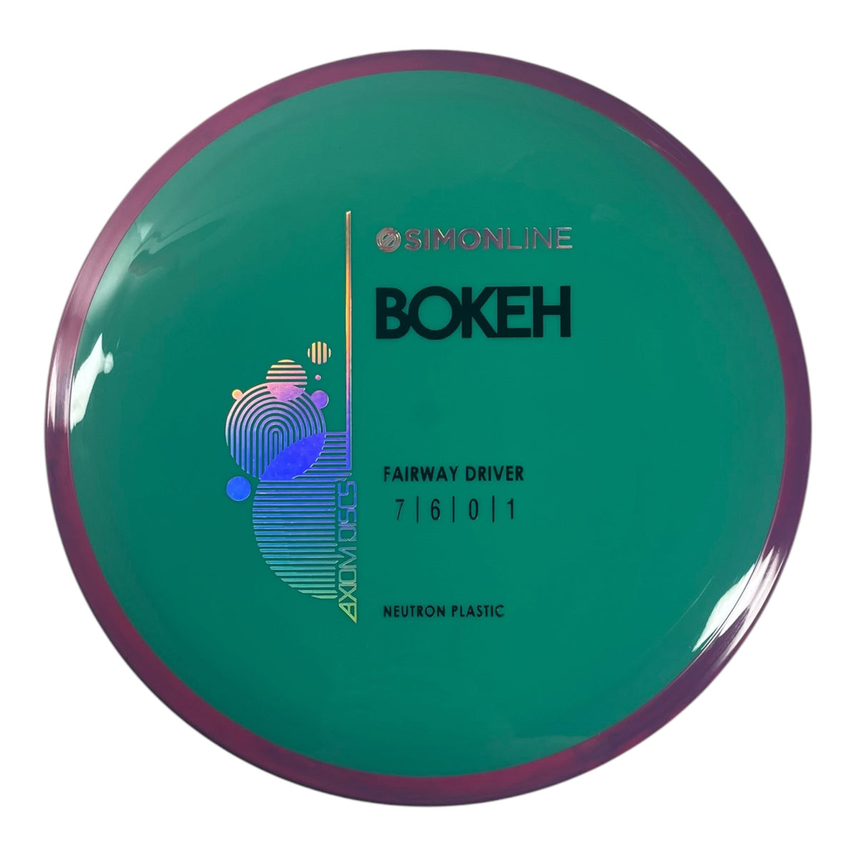 Axiom Discs Bokeh | Neutron | Teal/Pink 166g Disc Golf