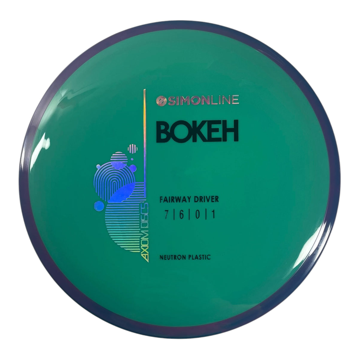 Axiom Discs Bokeh | Neutron | Teal/Purple 165g Disc Golf