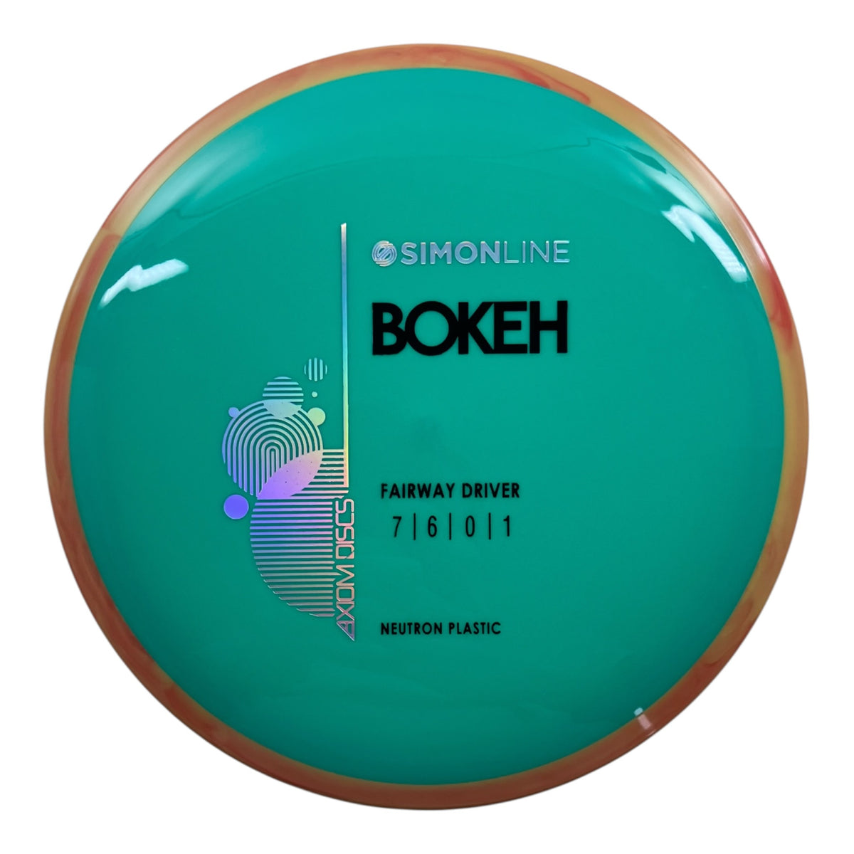 Axiom Discs Bokeh | Neutron | Teal/Yellow 170-171g Disc Golf