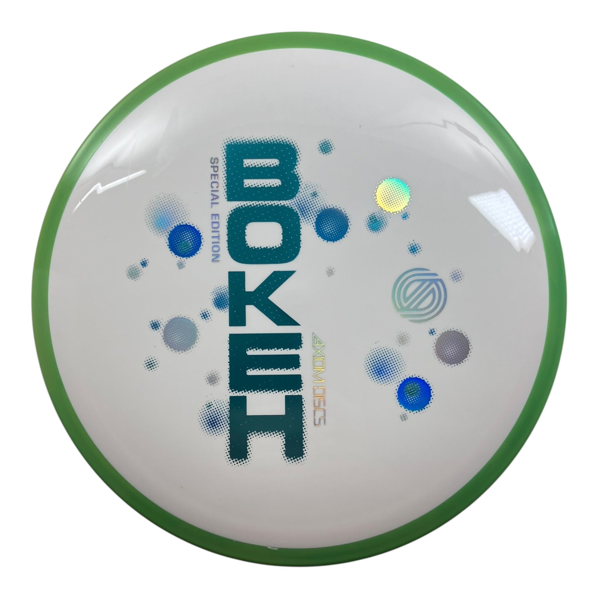 Axiom Discs Bokeh | Neutron | White/Green 174g (Special Edition) Disc Golf
