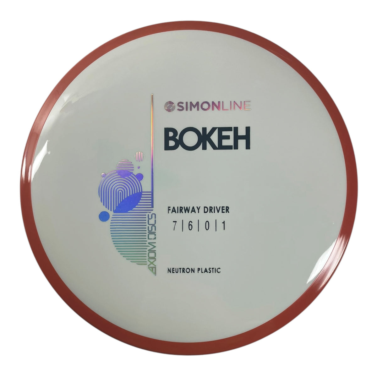 Axiom Discs Bokeh | Neutron | White/Orange 166g Disc Golf
