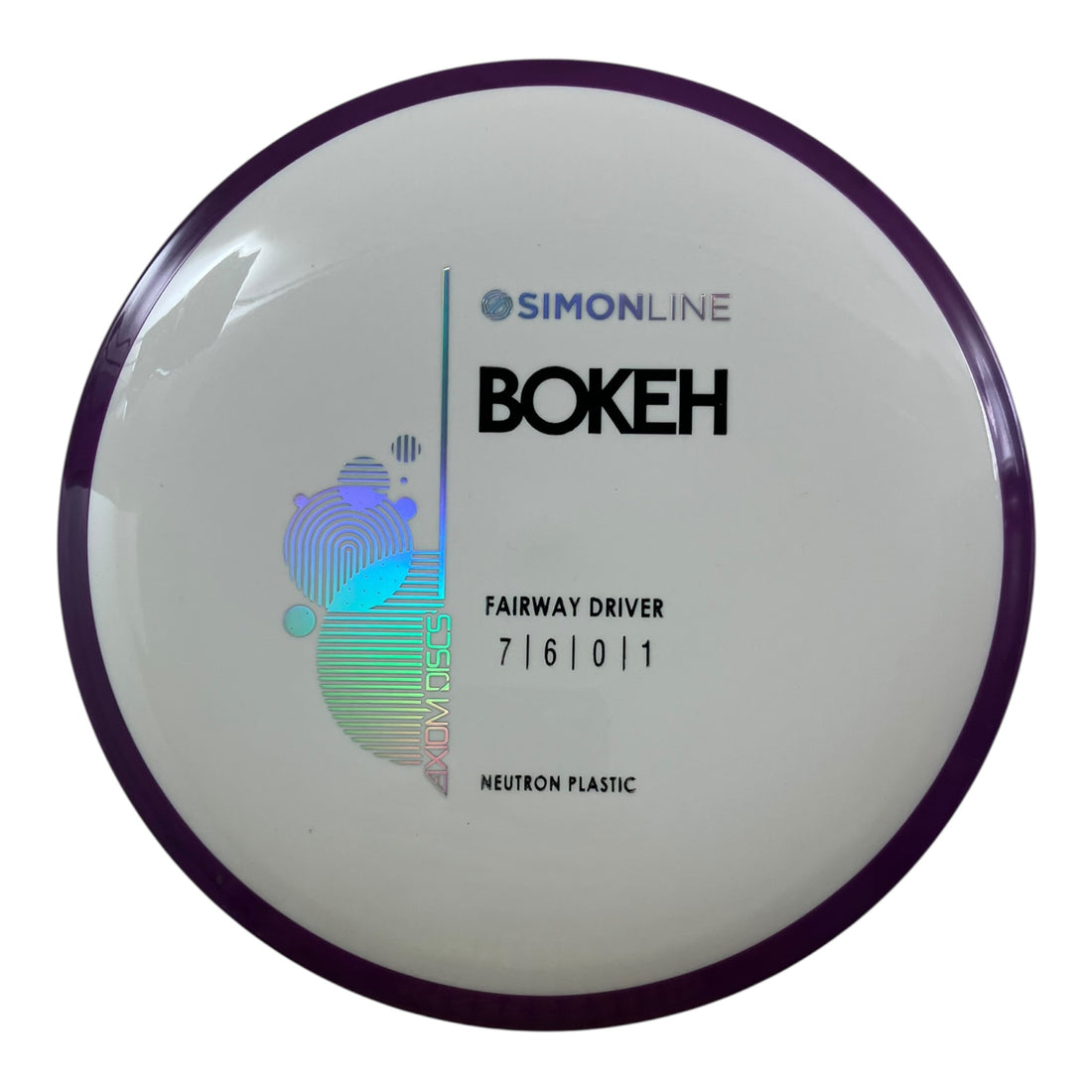Axiom Discs Bokeh | Neutron | White/Purple 165-166g Disc Golf