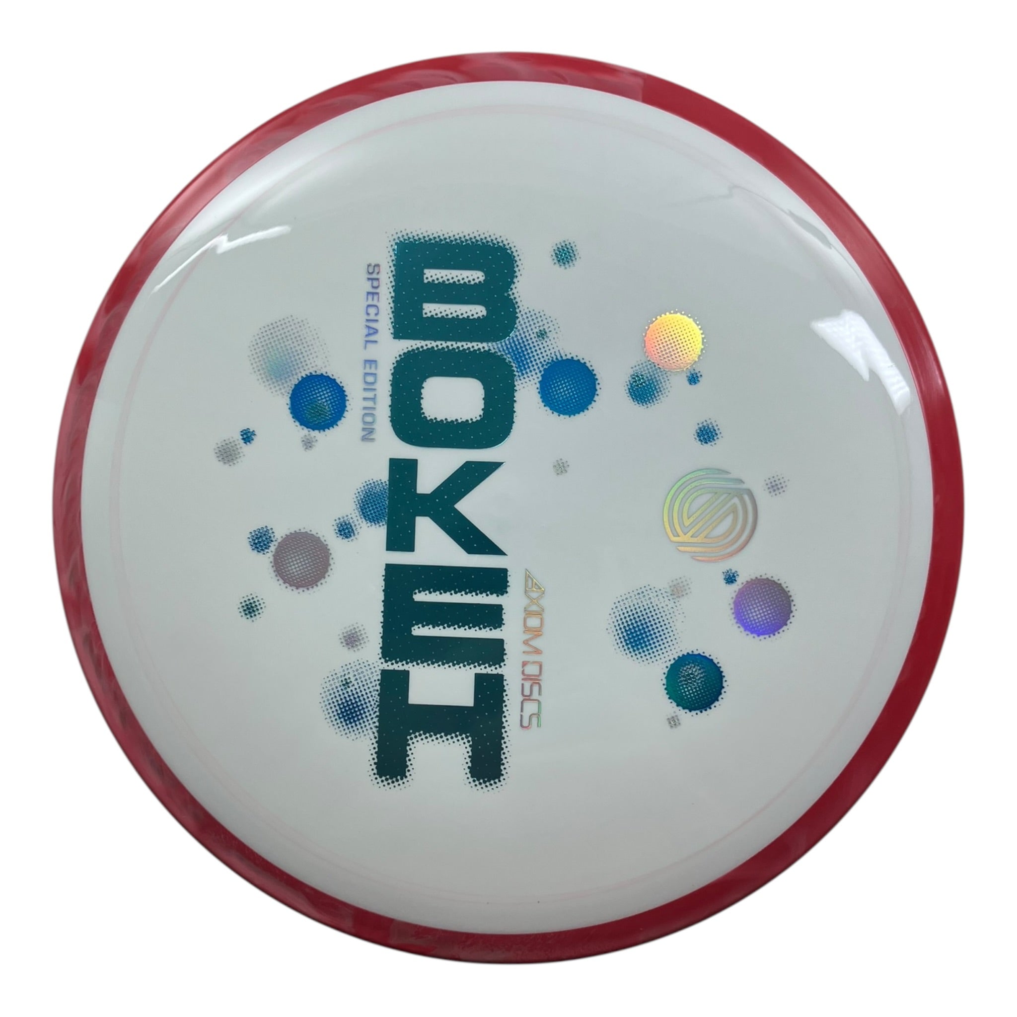 Axiom Discs Bokeh | Neutron | White/Red 173g (Special Edition) Disc Golf