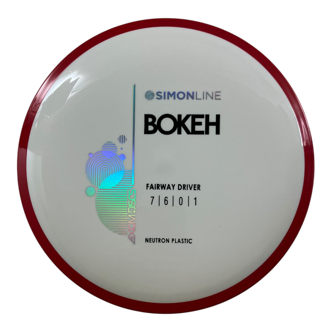 Axiom Discs Bokeh | Neutron | White/Red 175g Disc Golf