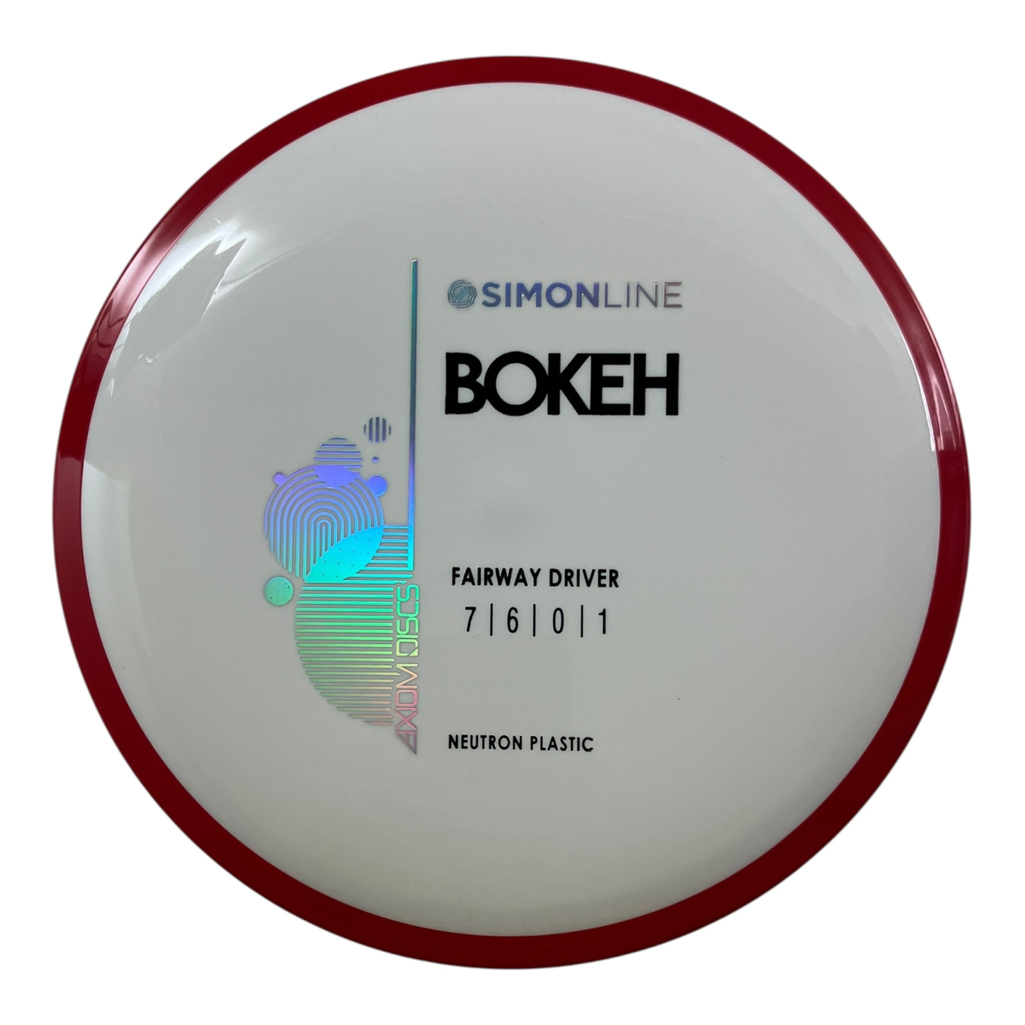 Axiom Discs Bokeh | Neutron | White/Red 175g Disc Golf