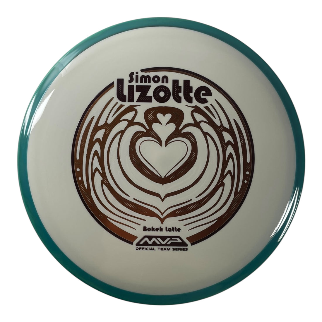 Axiom Discs Bokeh | Neutron | White/Teal 174g (Simon Lizotte - Bokeh Latte) Disc Golf