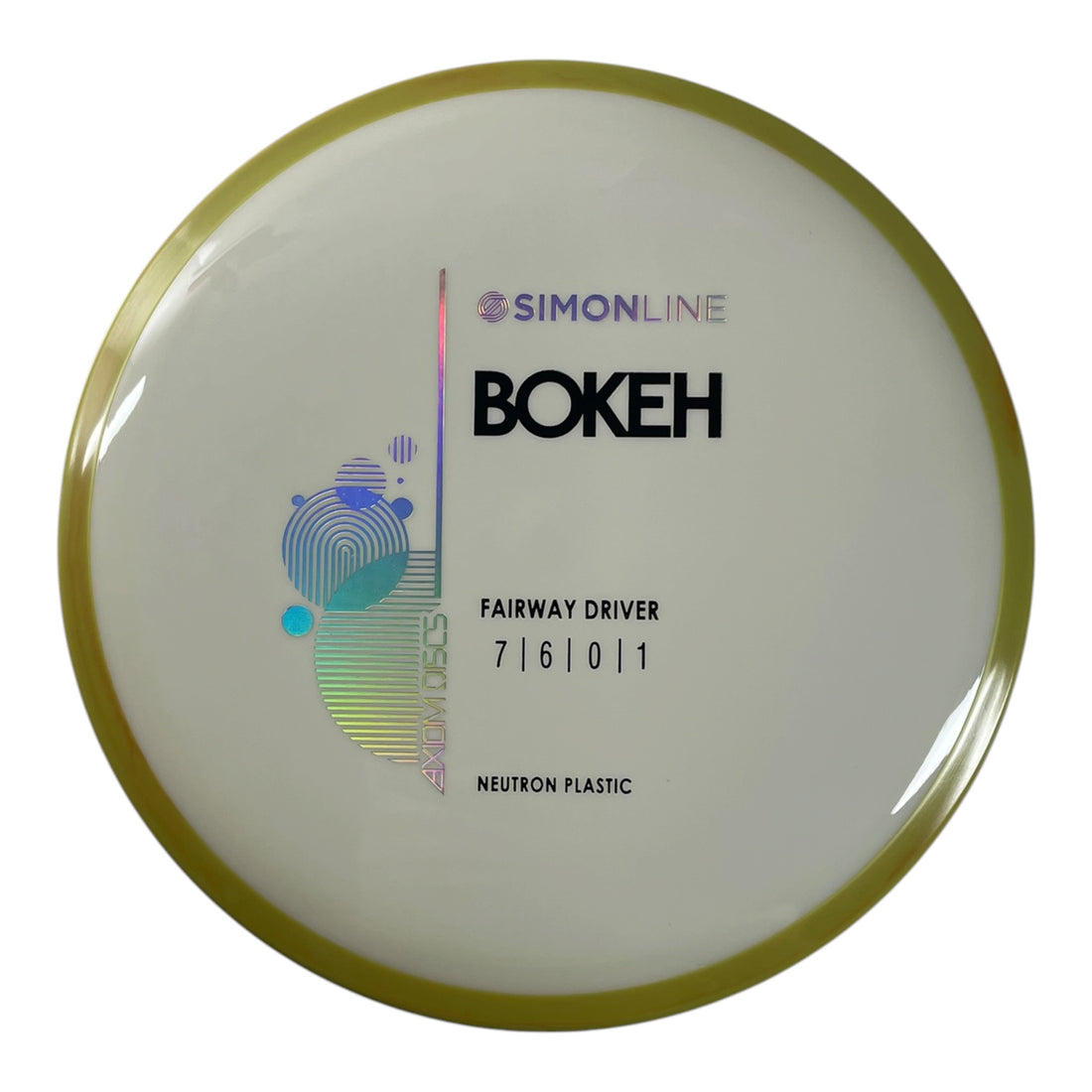 Axiom Discs Bokeh | Neutron | White/Yellow 173g Disc Golf