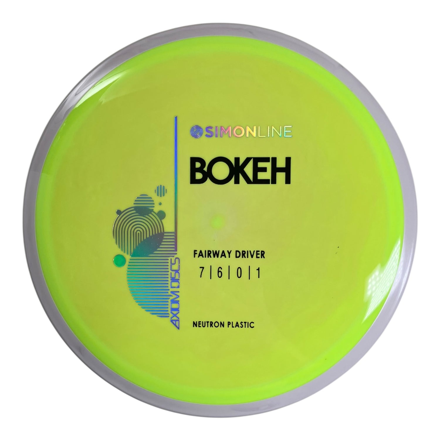 Axiom Discs Bokeh | Neutron | Yellow/White 169g Disc Golf