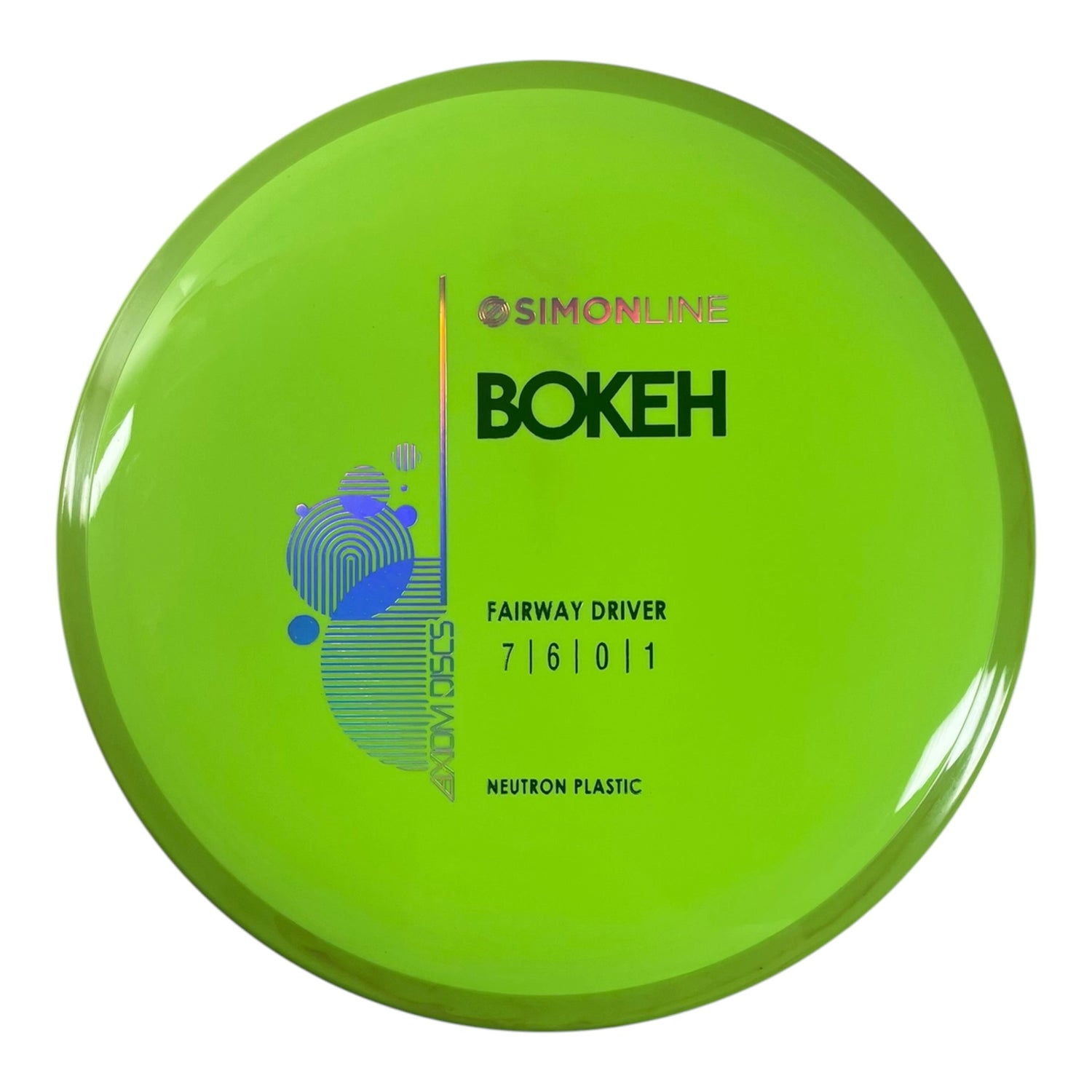 Axiom Discs Bokeh | Neutron | Yellow/Yellow 167g Disc Golf