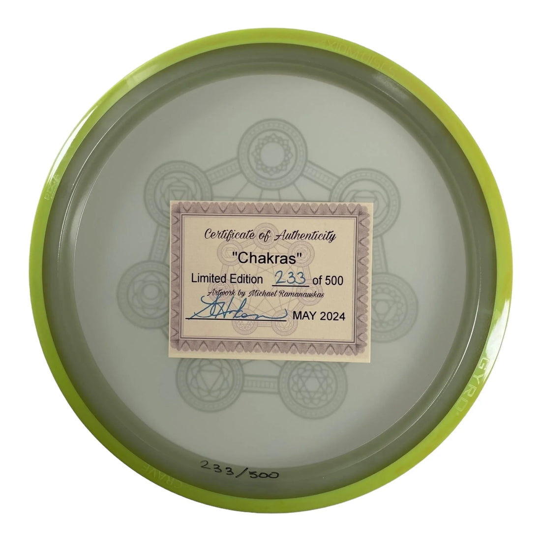 Axiom Discs Crave | Eclipse | Chakras 173g 233/500 (Sarah Hokom) Disc Golf