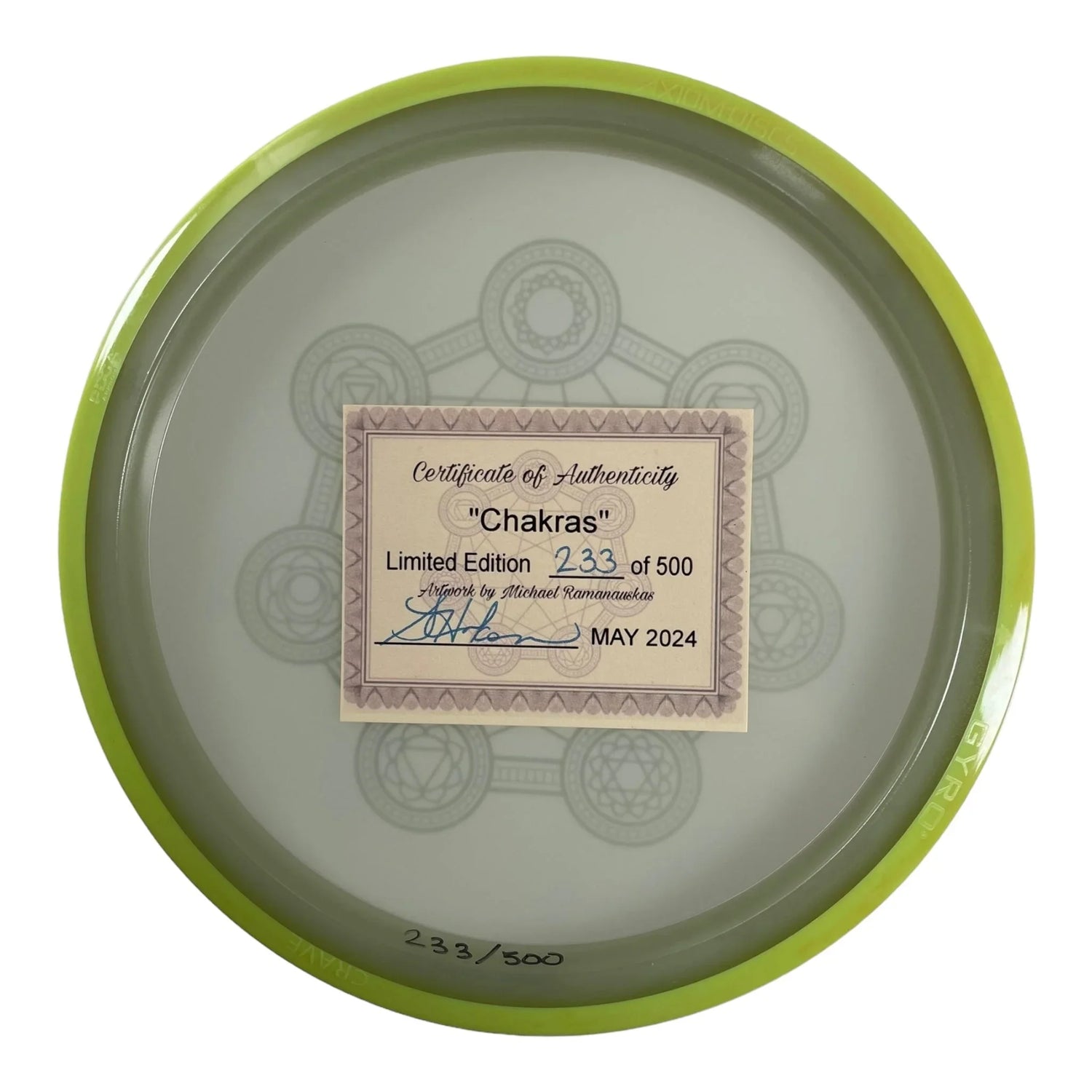 Axiom Discs Crave | Eclipse | Chakras 173g 233/500 (Sarah Hokom) Disc Golf