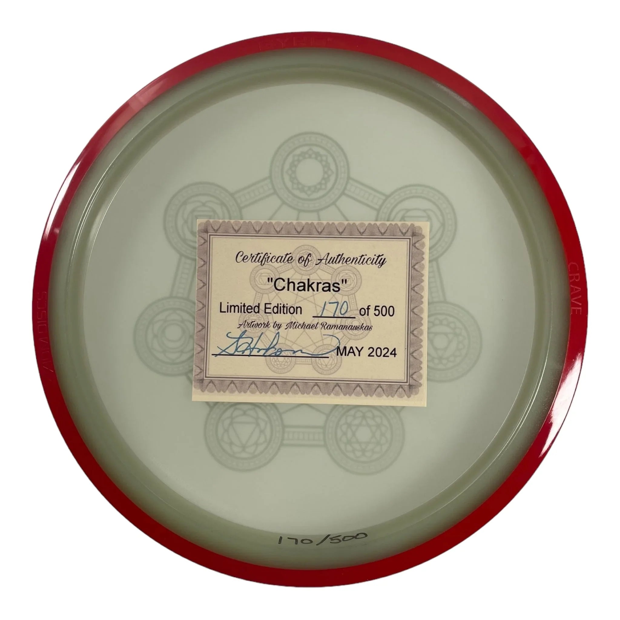 Axiom Discs Crave | Eclipse | Chakras 174g 170/500 (Sarah Hokom) Disc Golf