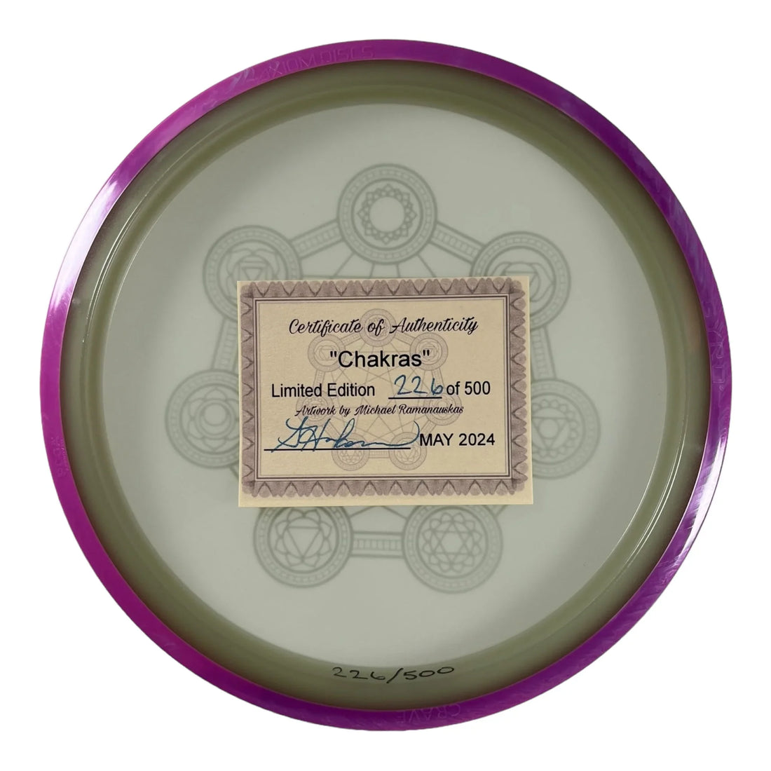 Axiom Discs Crave | Eclipse | Chakras 174g 226/500 (Sarah Hokom) Disc Golf