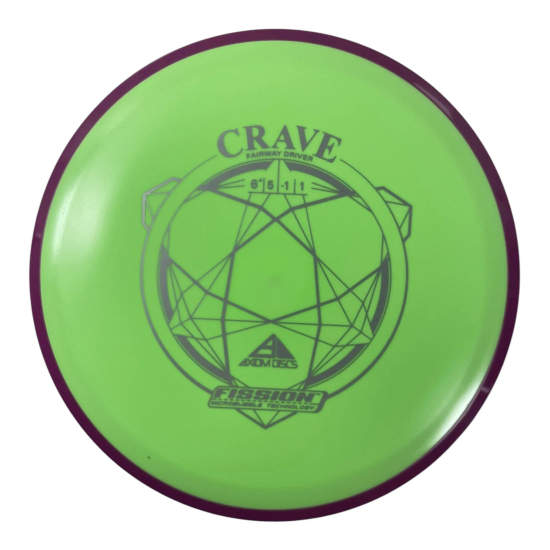 Axiom Discs Crave | Fission | Green/Purple 164g Disc Golf