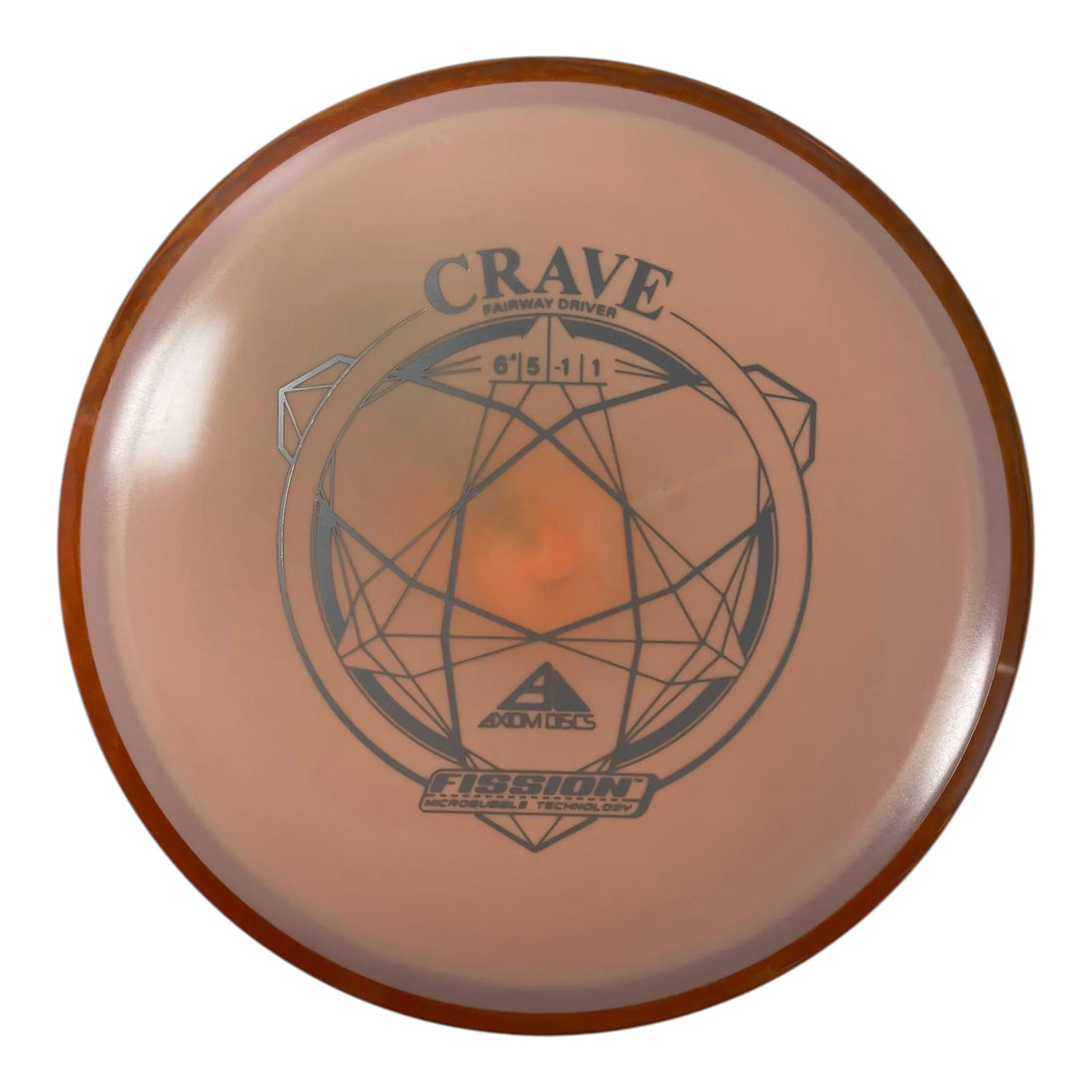 Axiom Discs Crave | Fission | Orange/Orange 166g Disc Golf