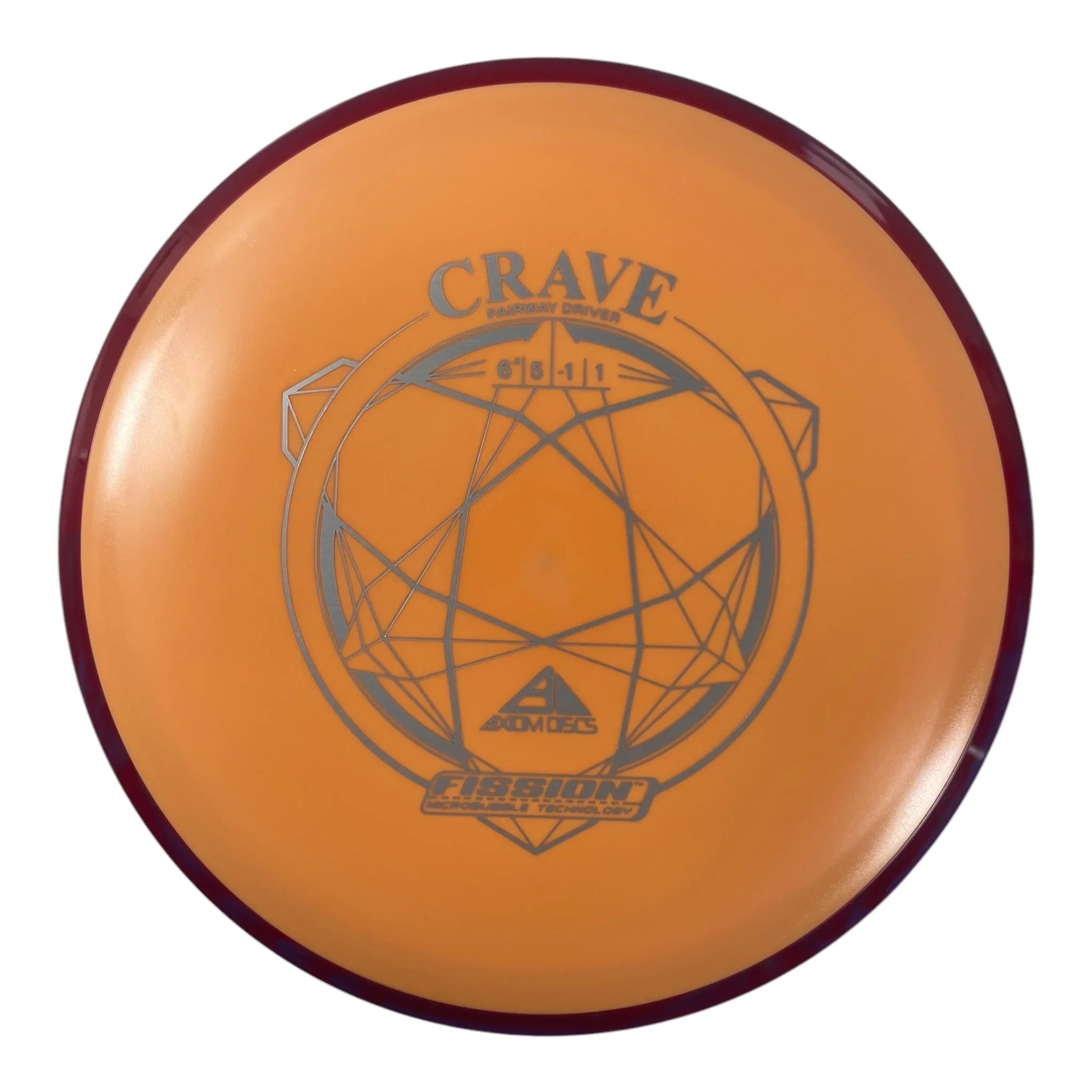 Axiom Discs Crave | Fission | Orange/Purple 152g Disc Golf