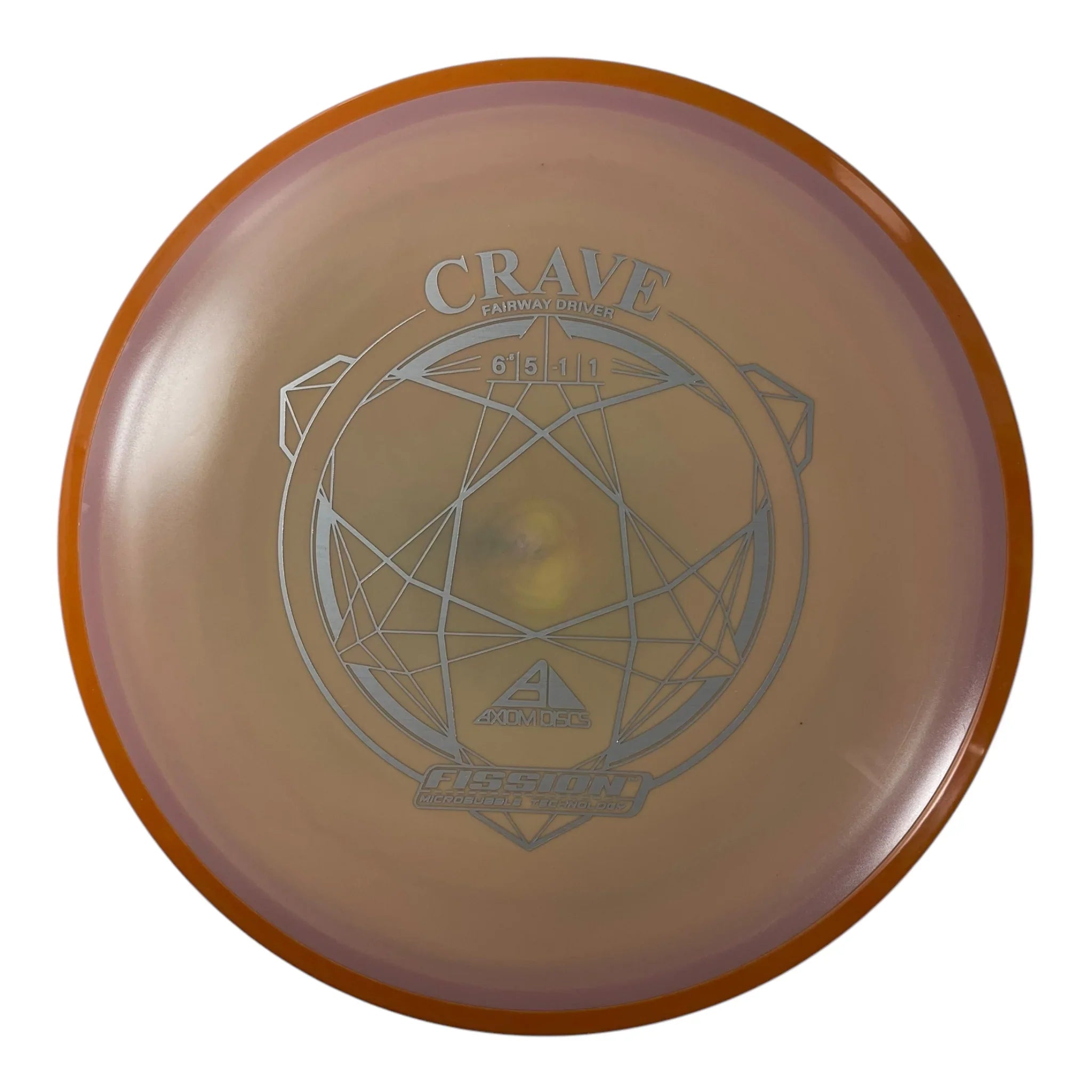 Axiom Discs Crave | Fission | Pink/Orange 166g Disc Golf