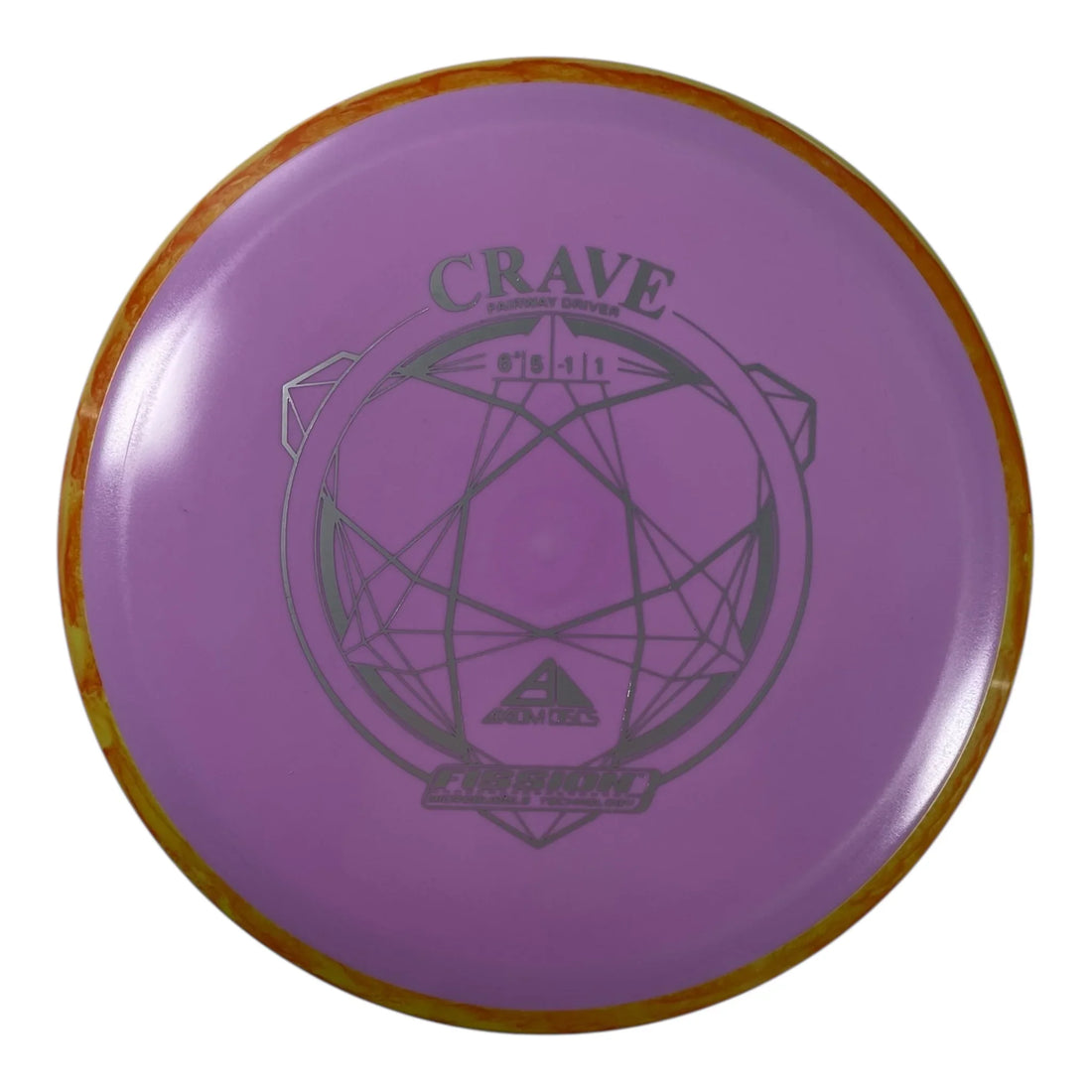 Axiom Discs Crave | Fission | Purple/Orange 165g Disc Golf