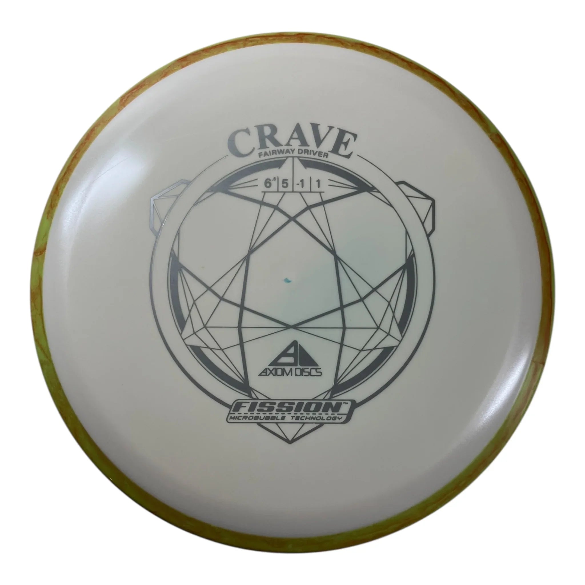Axiom Discs Crave | Fission | White/Green 165g Disc Golf