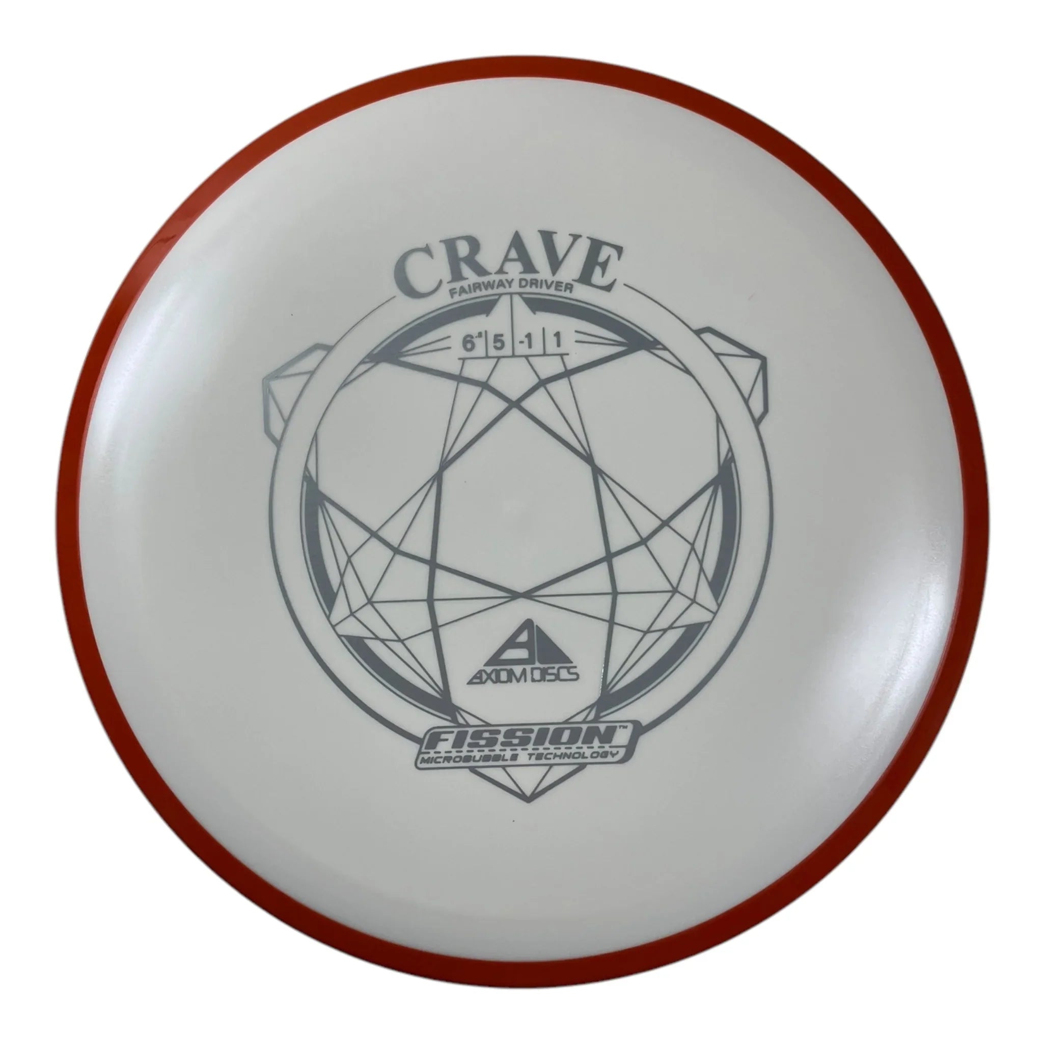 Axiom Discs Crave | Fission | White/Orange 169g Disc Golf