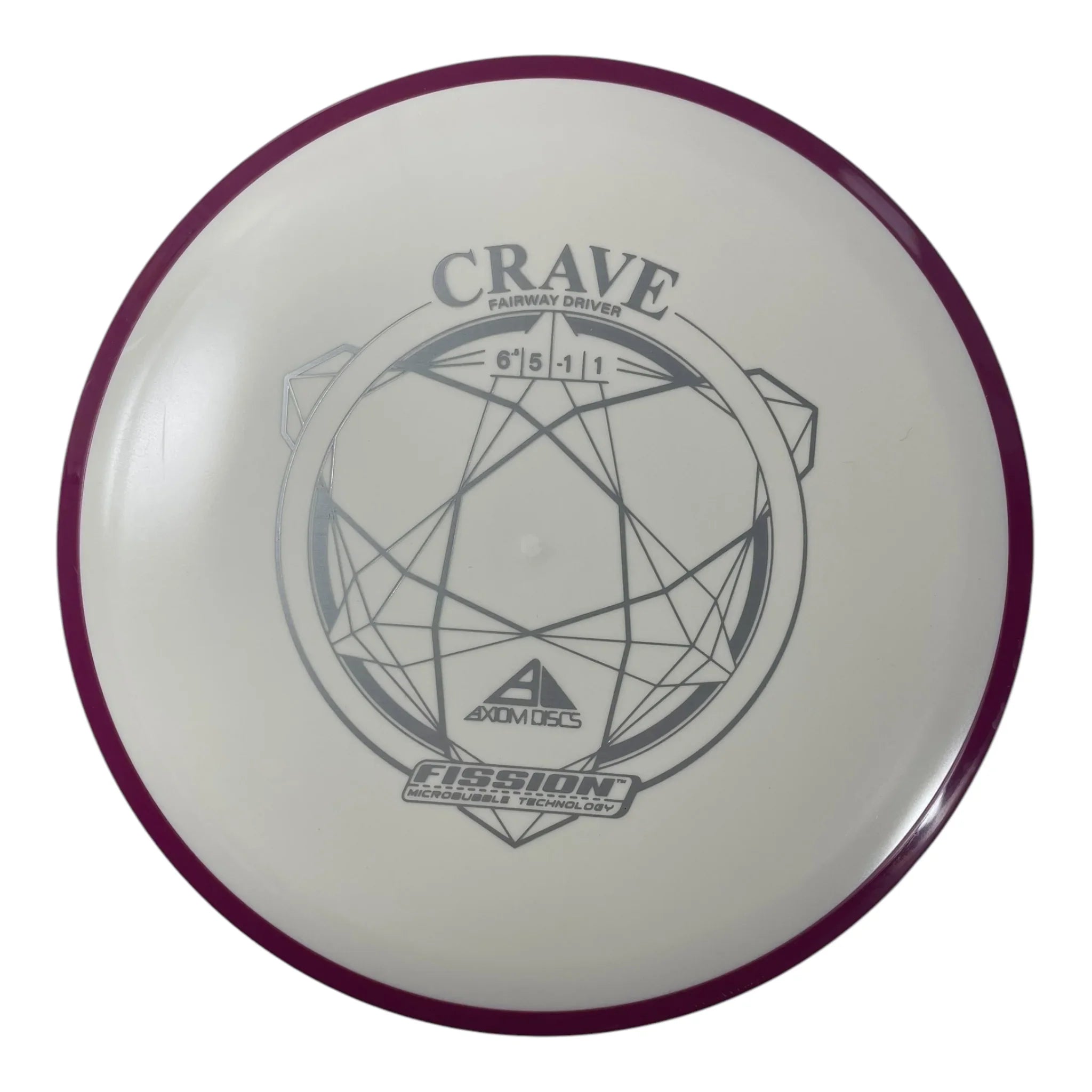 Axiom Discs Crave | Fission | White/Purple 162g Disc Golf