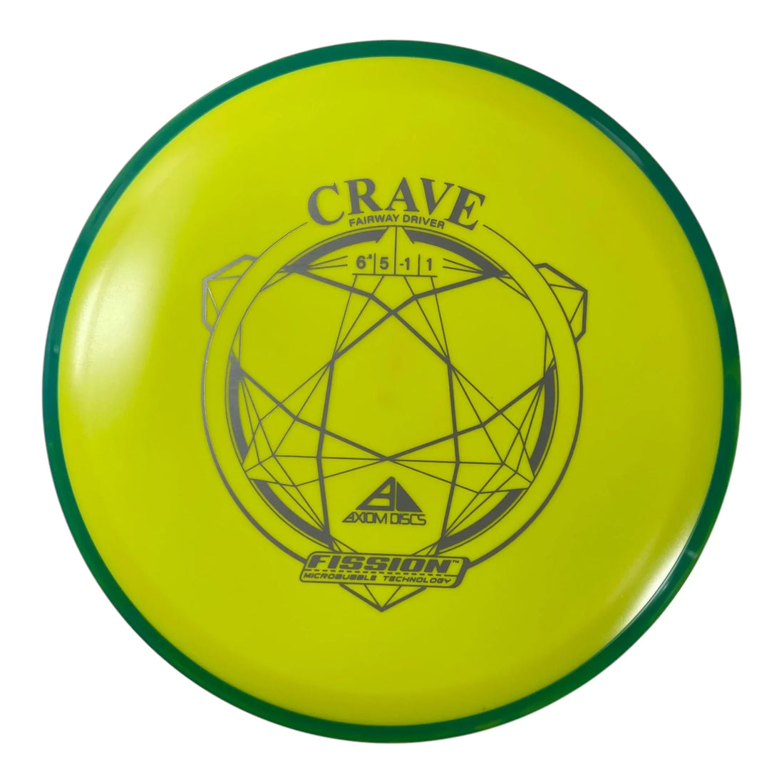 Axiom Discs Crave | Fission | Yellow/Green 152g Disc Golf