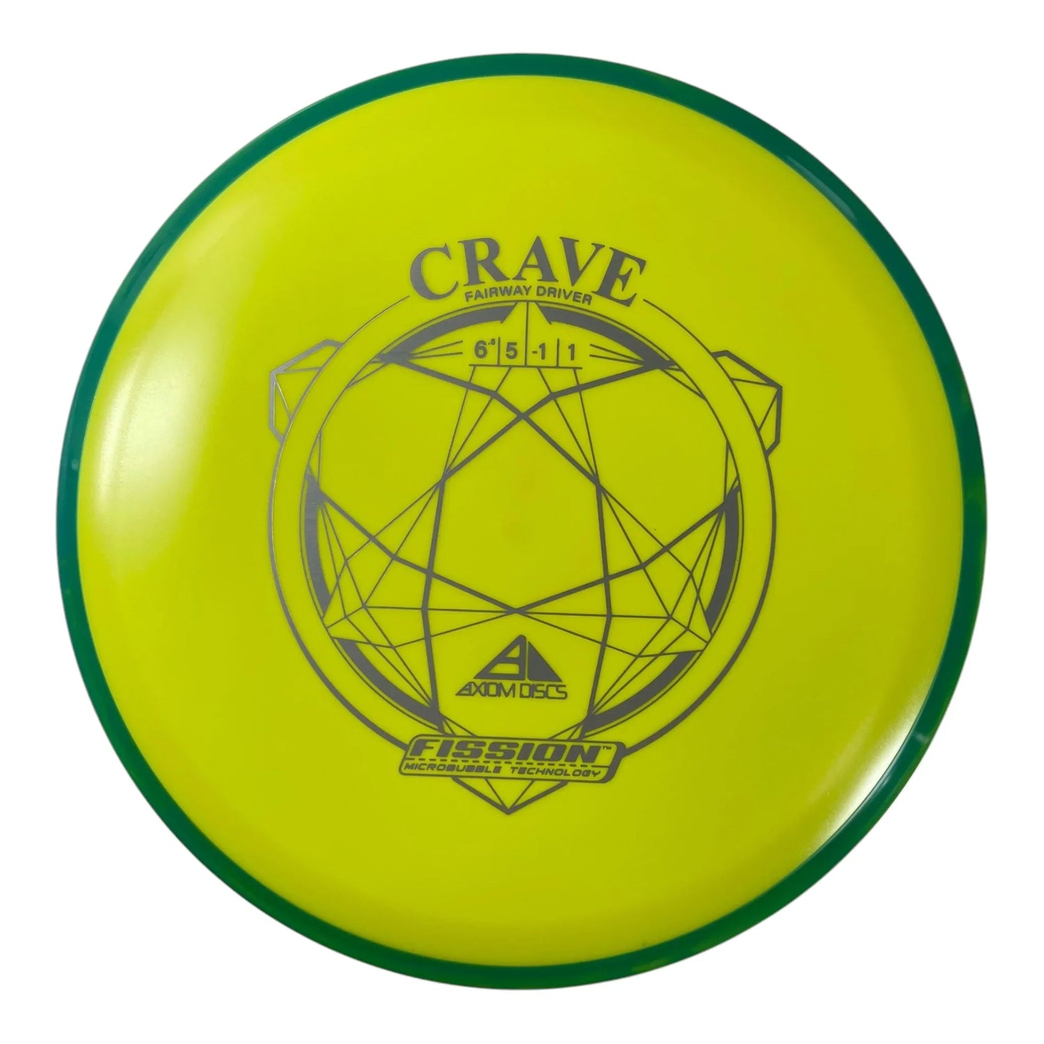 Axiom Discs Crave | Fission | Yellow/Green 152g Disc Golf