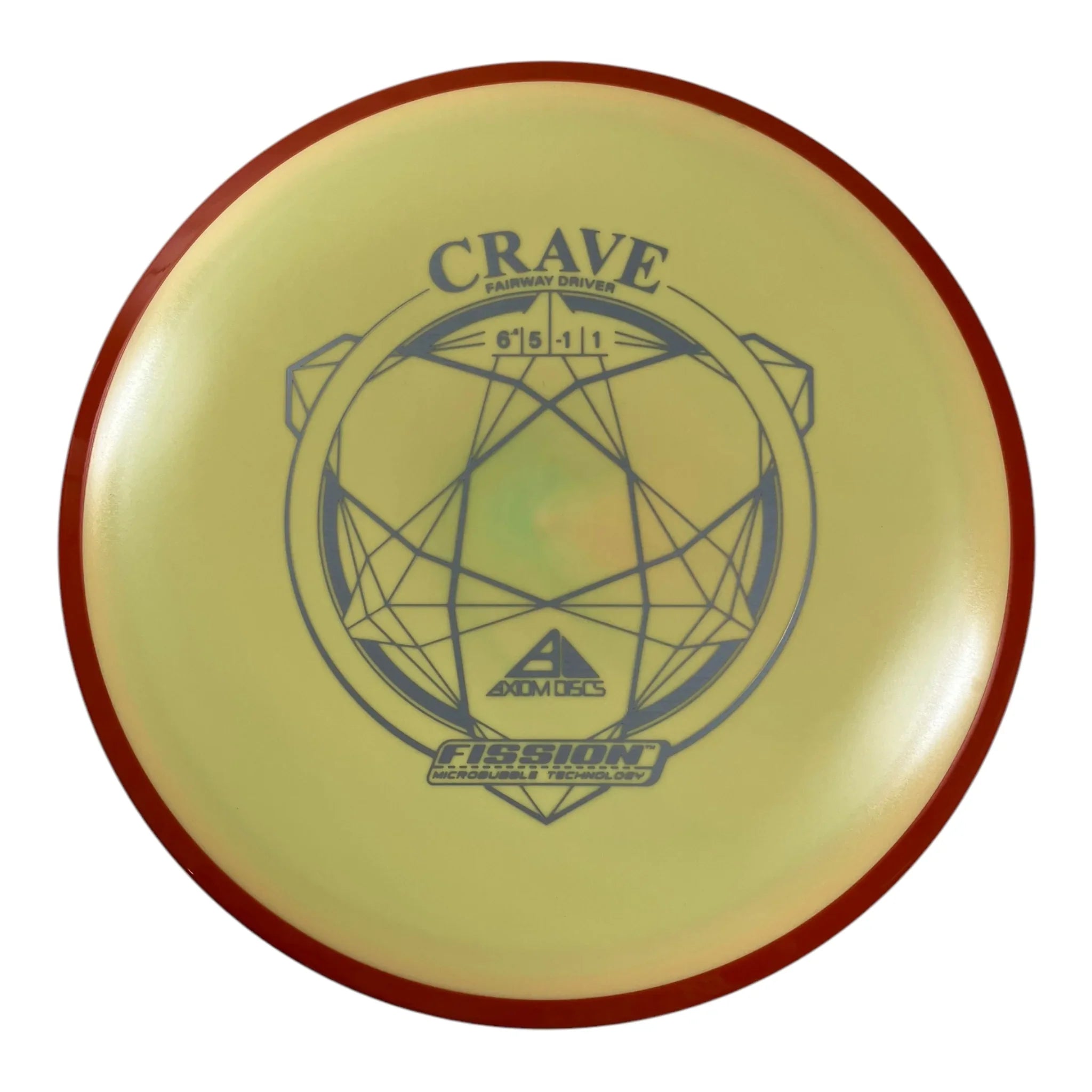 Axiom Discs Crave | Fission | Yellow/Orange 167g Disc Golf