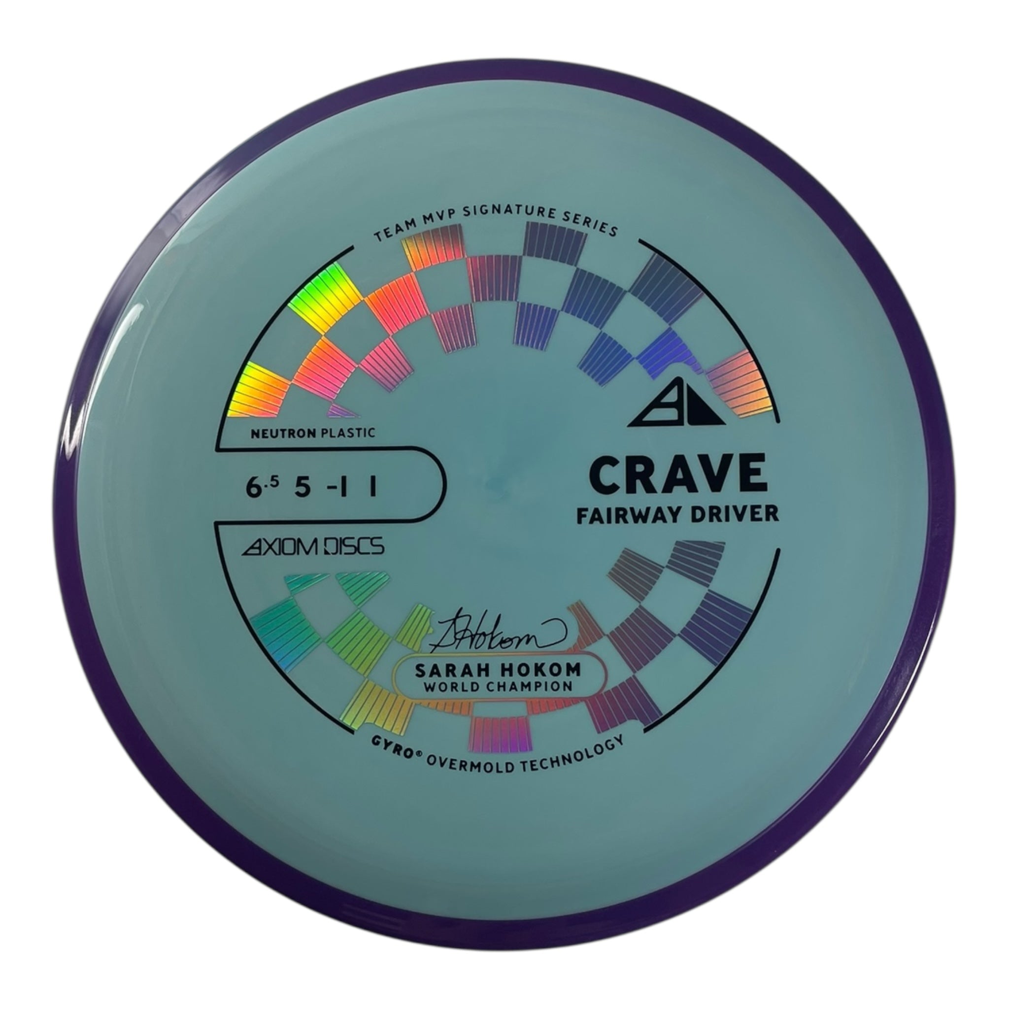 Axiom Discs Crave | Neutron | Blue/Purple 159g (Project Lab Coat) Disc Golf