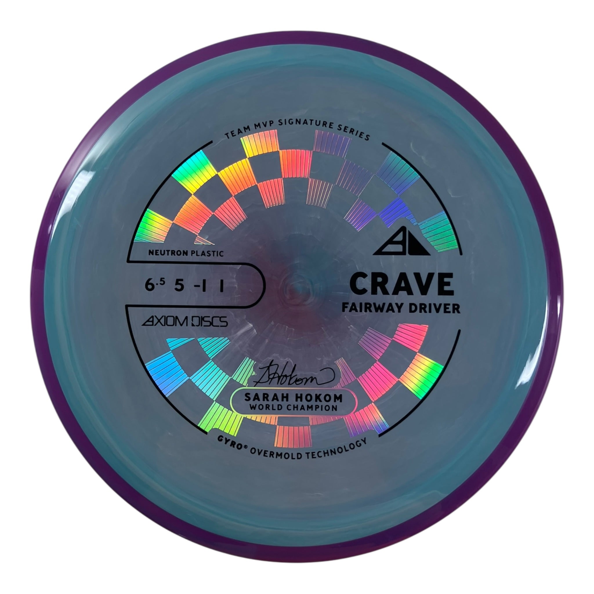 Axiom Discs Crave | Neutron | Blue/Purple 160g (Project Lab Coat) Disc Golf