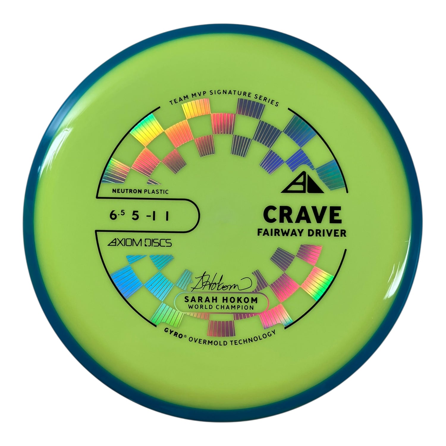 Axiom Discs Crave | Neutron | Green/Blue 158-160g (Project Lab Coat) Disc Golf
