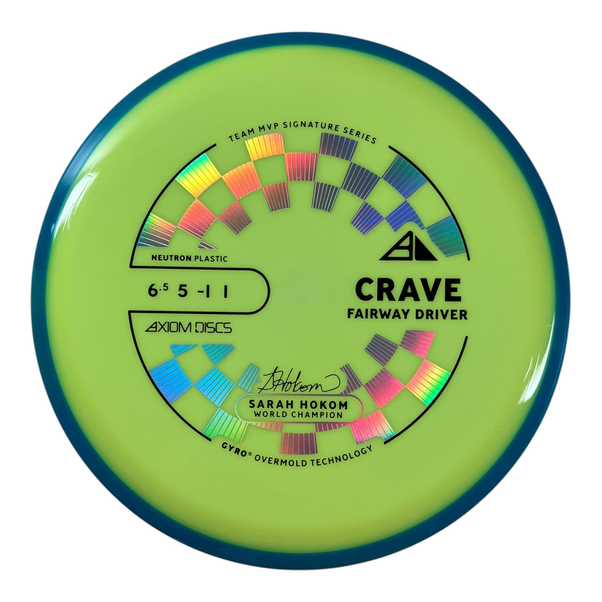 Axiom Discs Crave | Neutron | Green/Blue 158-160g (Project Lab Coat) Disc Golf