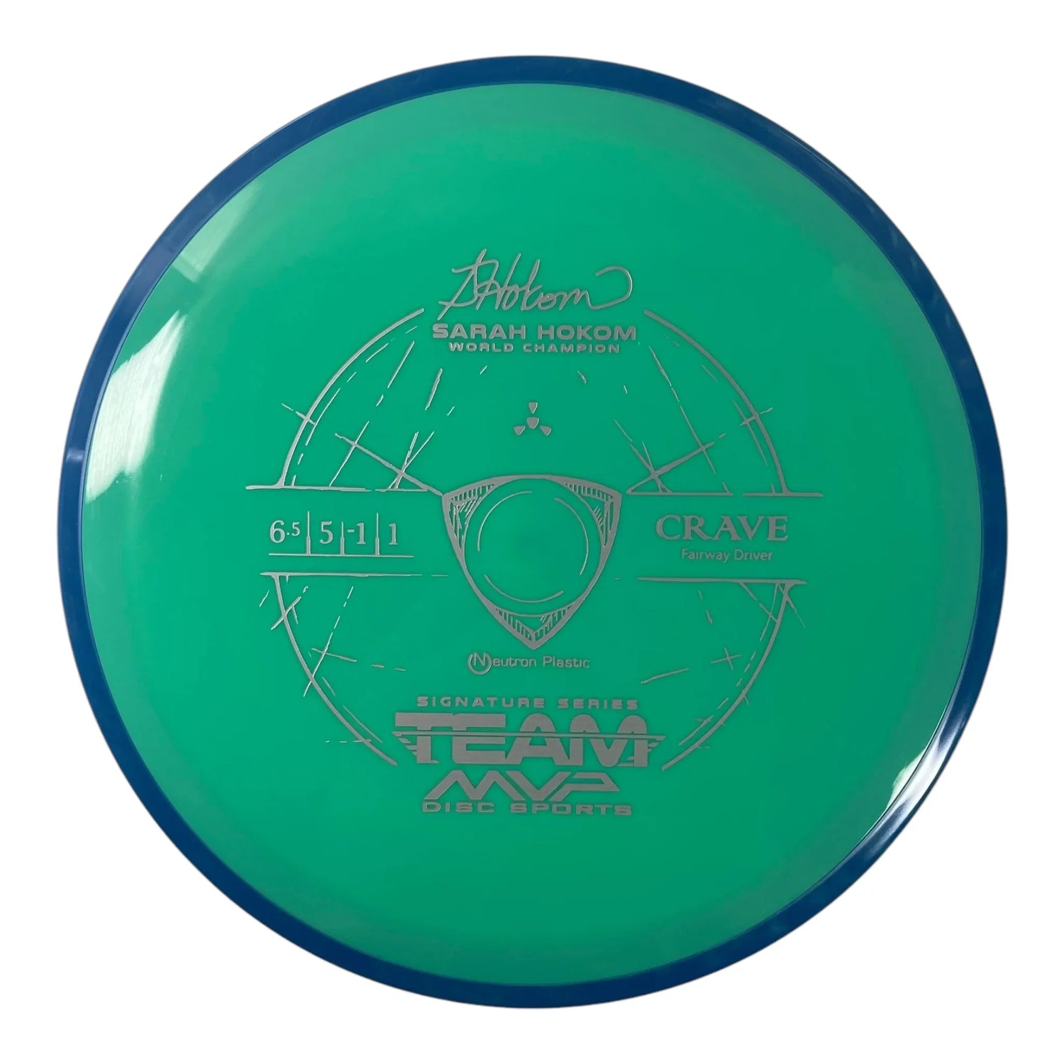 Axiom Discs Crave | Neutron | Green/Blue 171g (Sarah Hokom) Disc Golf