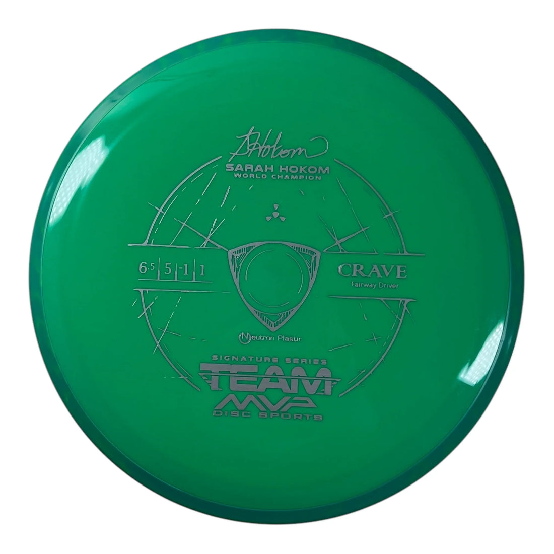 Axiom Discs Crave | Neutron | Green/Green 172g (Sarah Hokom) Disc Golf