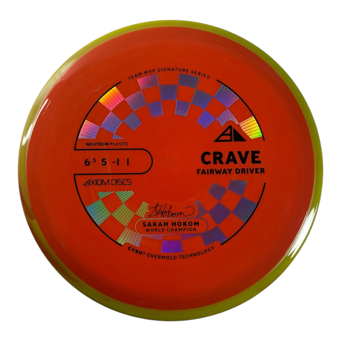 Axiom Discs Crave | Neutron | Orange/Yellow 158g (Project Lab Coat) Disc Golf