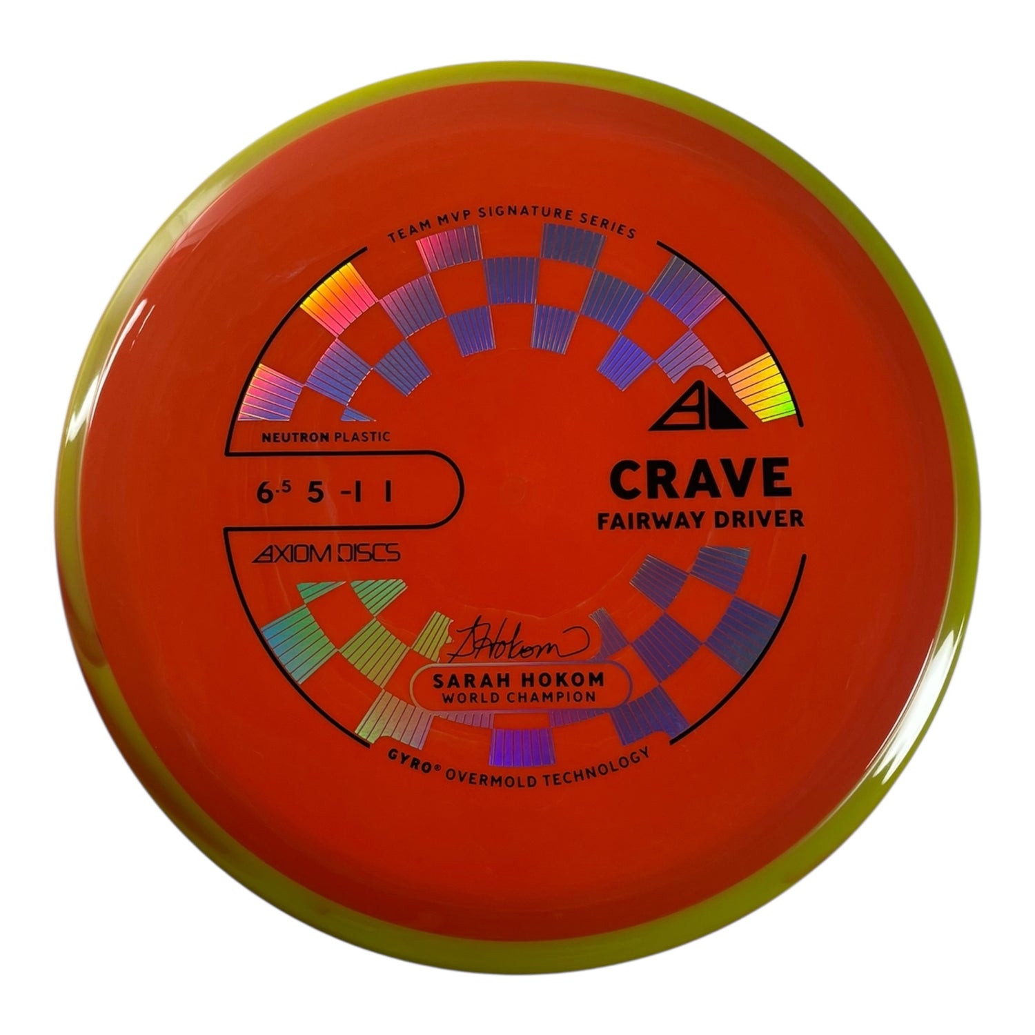 Axiom Discs Crave | Neutron | Orange/Yellow 158g (Project Lab Coat) Disc Golf