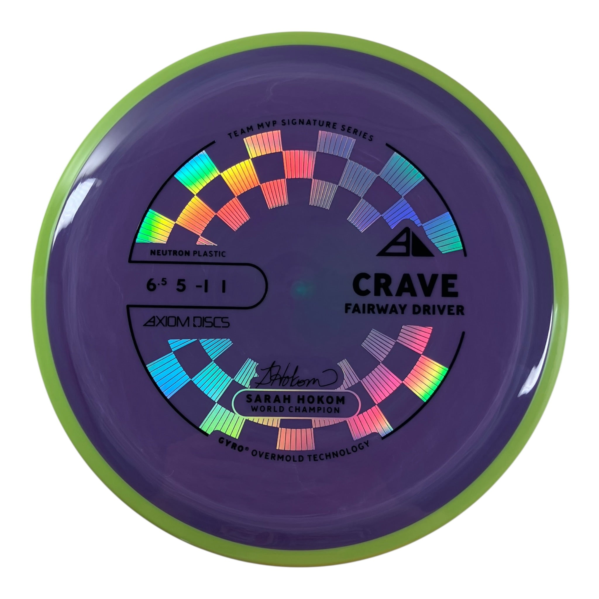Axiom Discs Crave | Neutron | Purple/Yellow 167-172g (Project Lab Coat) Disc Golf