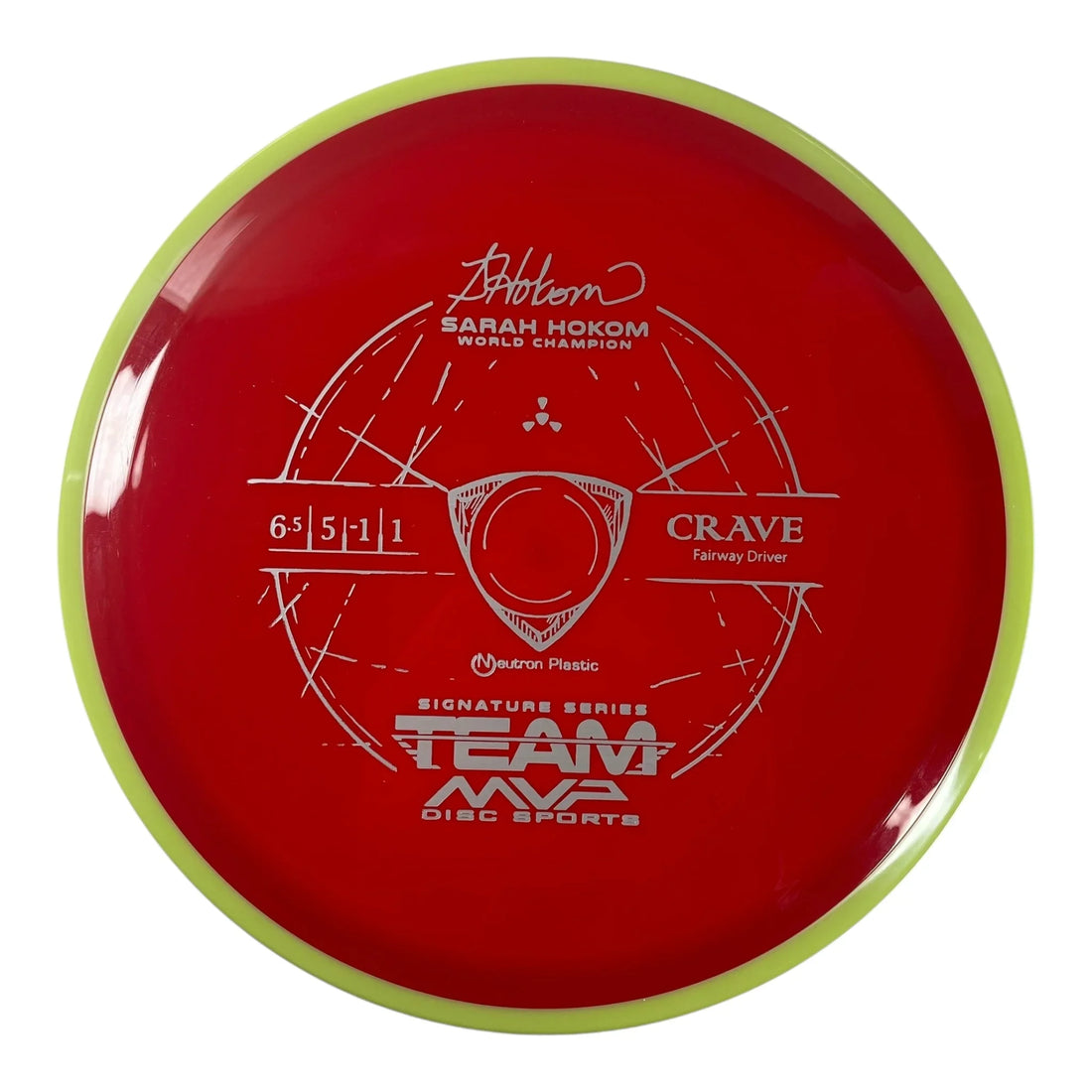 Axiom Discs Crave | Neutron | Red/Yellow 167g (Sarah Hokom) Disc Golf