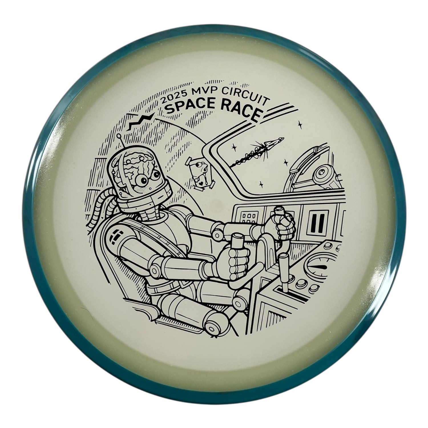 Axiom Discs Crave | Particle Eclipse | Blue Glow/Blue 172g (Space Race 2025) Disc Golf