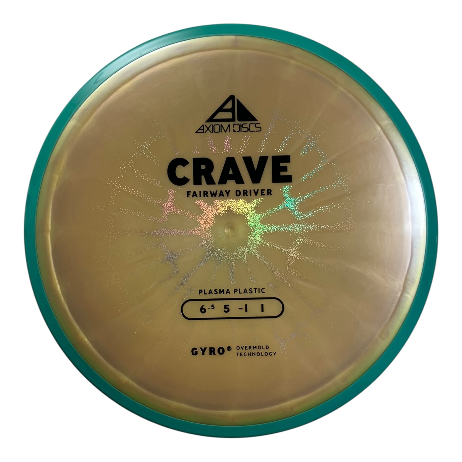 Axiom Discs Crave | Plasma | Yellow/Teal 167g (Project Lab Coat) Disc Golf