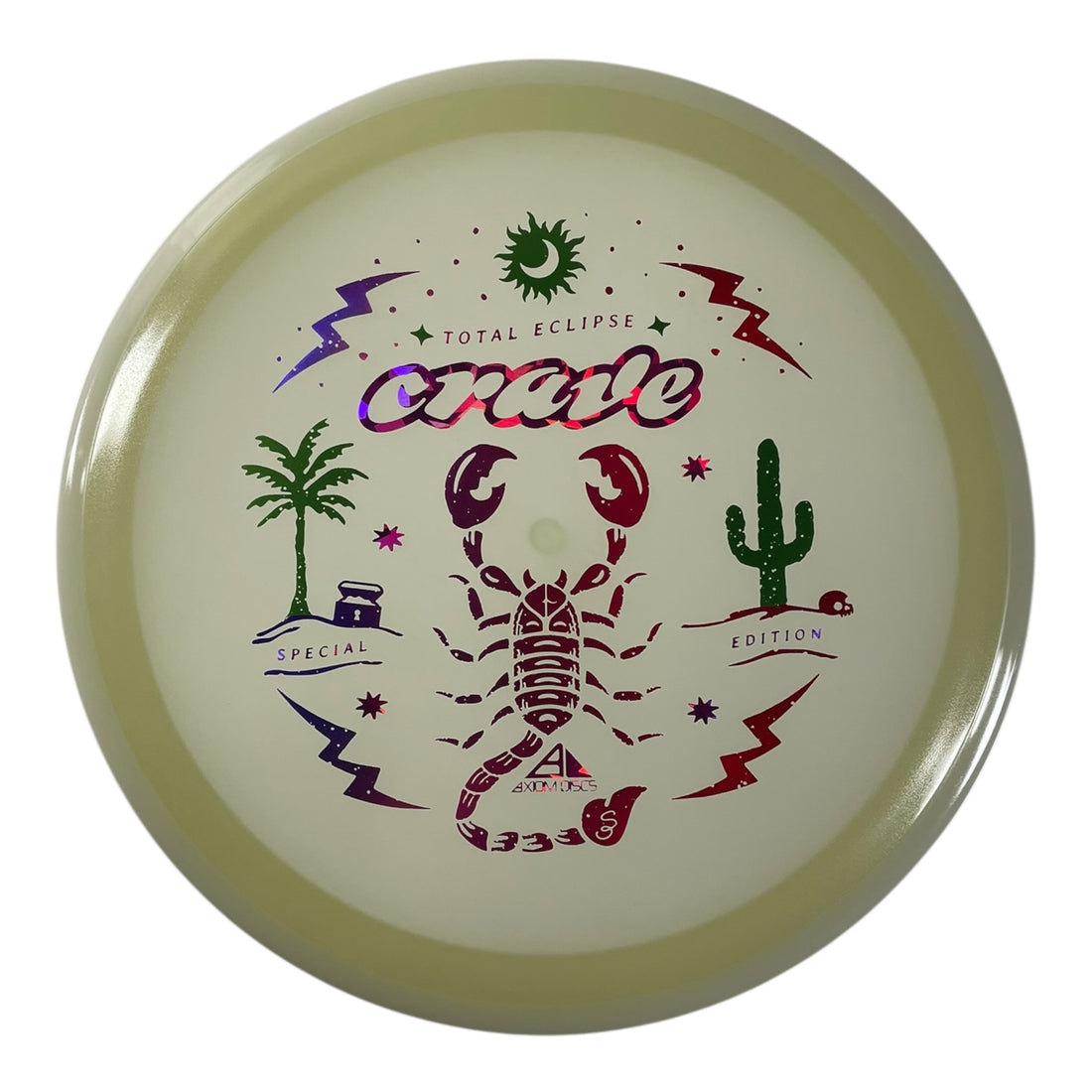 Axiom Discs Crave | Total Eclipse | Teal Glow/White Rim/Pink 170g (Special Edition) Disc Golf
