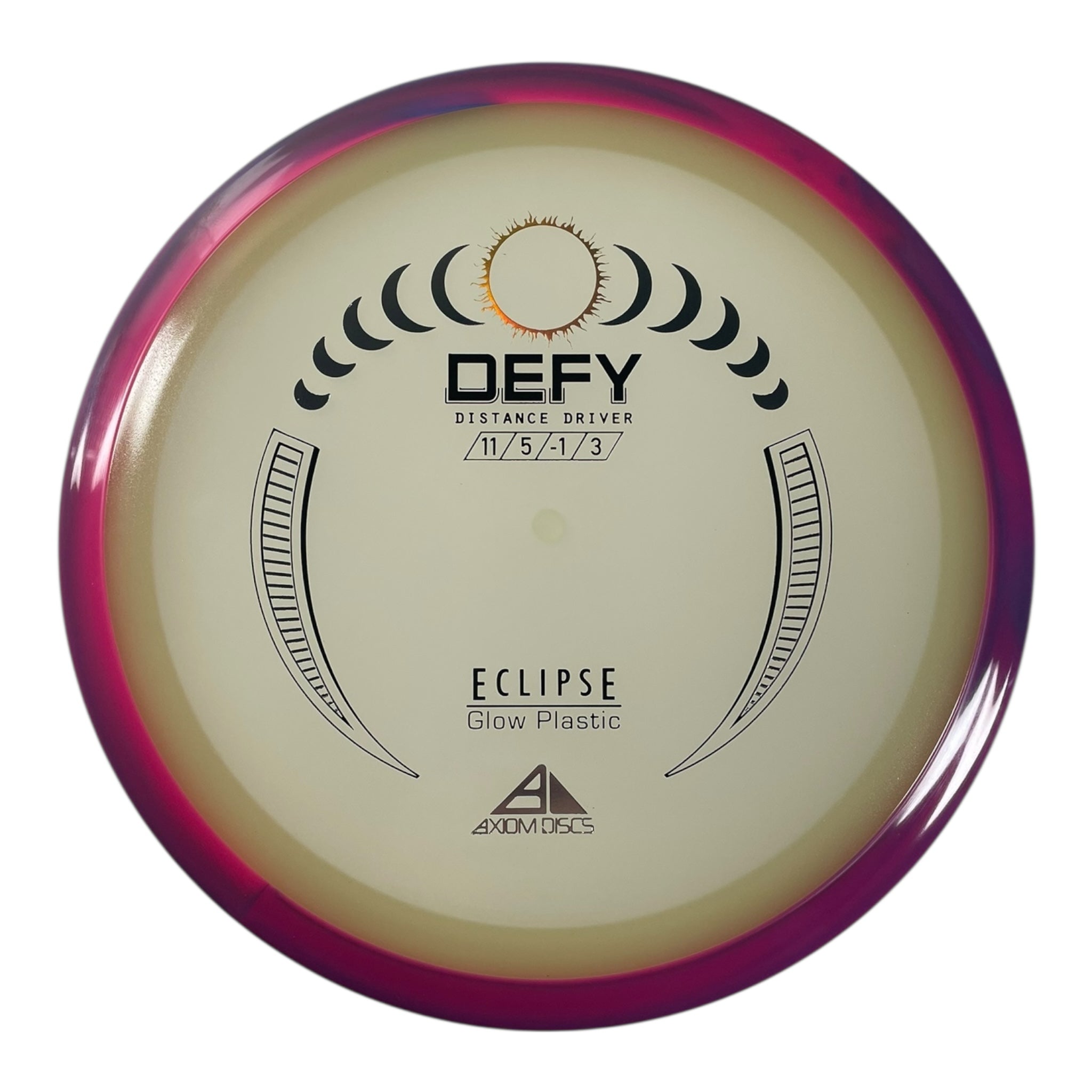 Axiom Discs Defy | Eclipse | Glow/Pink 166g Disc Golf