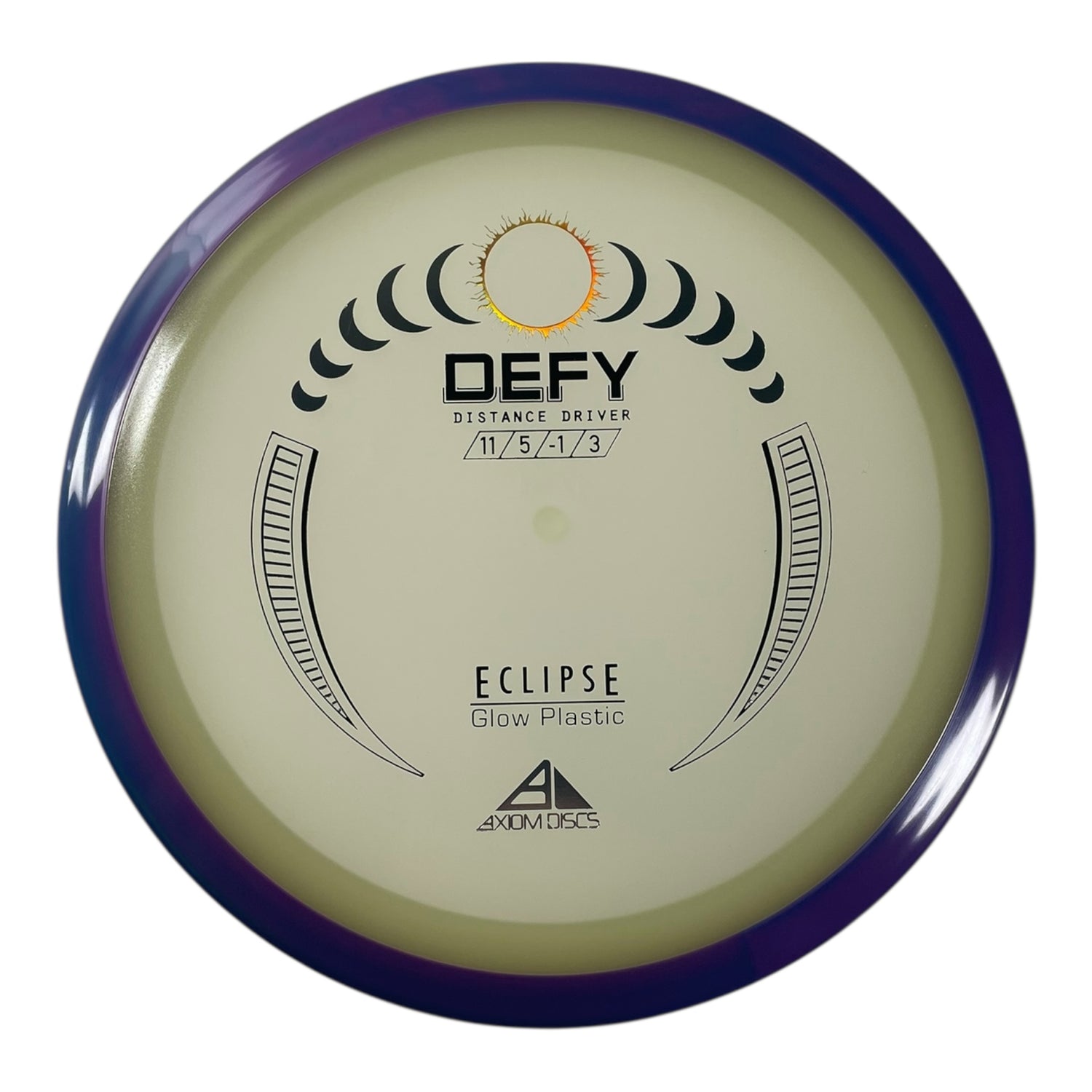 Axiom Discs Defy | Eclipse | Glow/Purple 173g Disc Golf