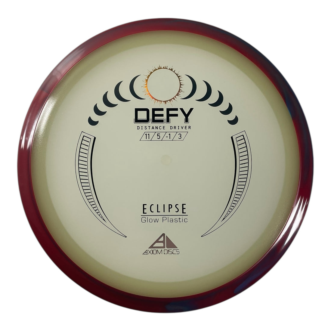 Axiom Discs Defy | Eclipse | Glow/Red 165g Disc Golf