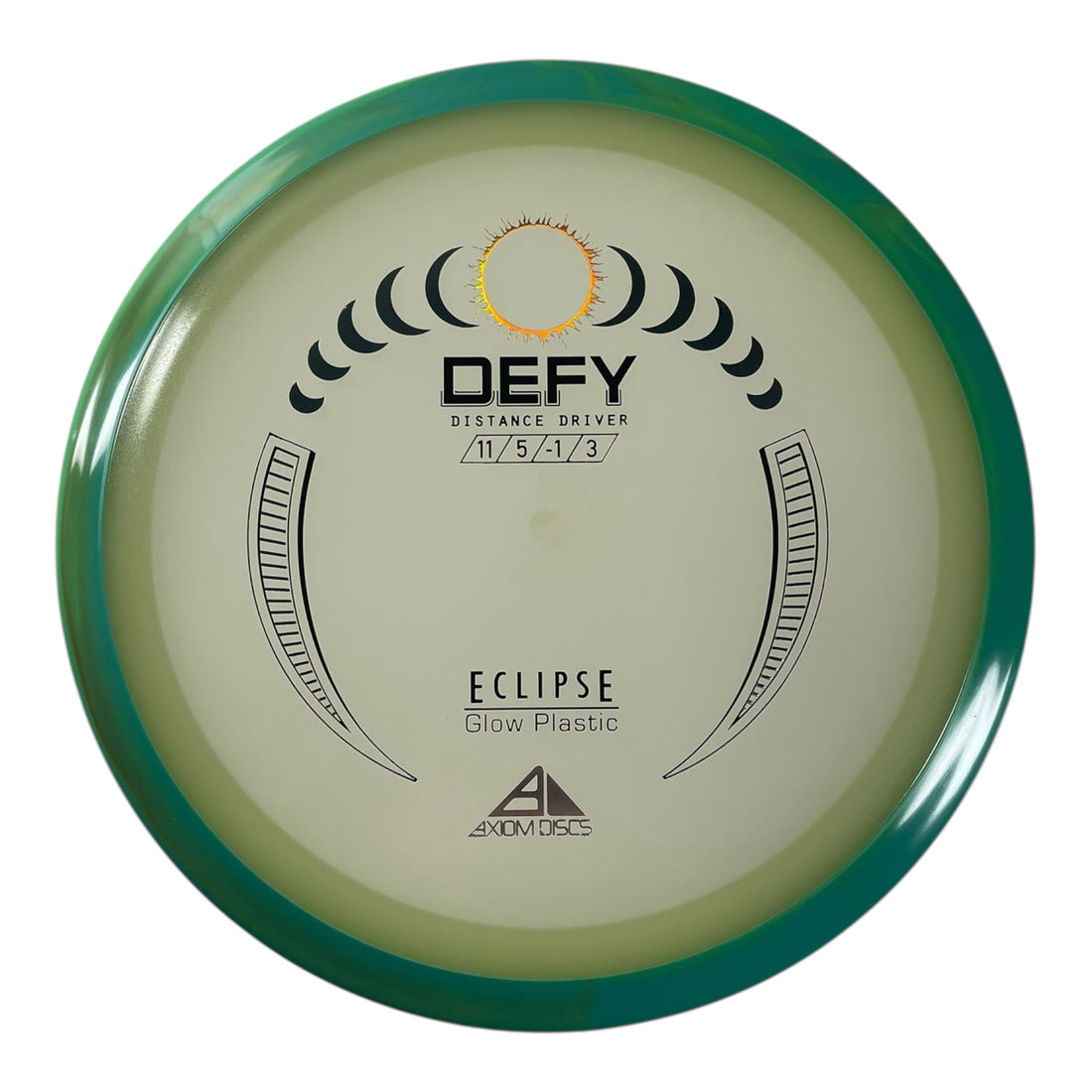 Axiom Discs Defy | Eclipse | Glow/Teal 173g Disc Golf