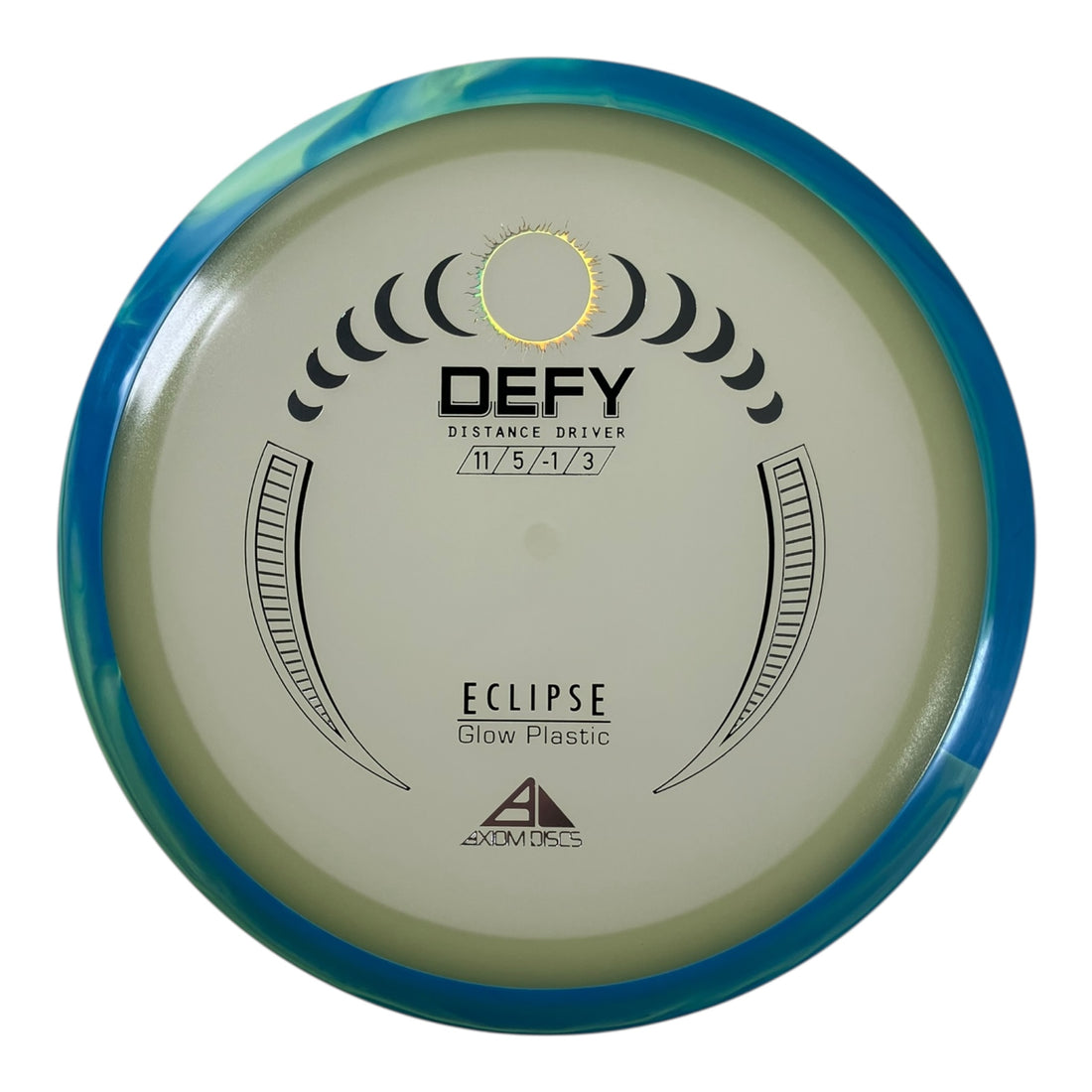 Axiom Discs Defy | Eclipse | Glow/Teal 174g Disc Golf