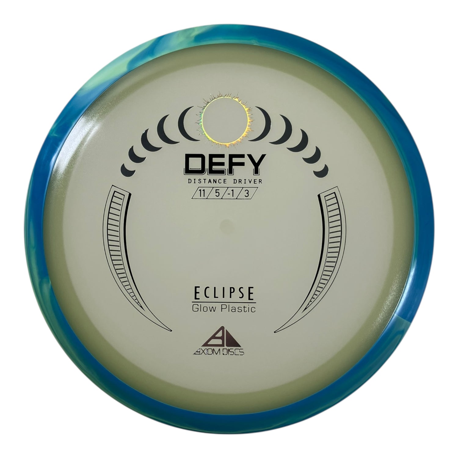 Axiom Discs Defy | Eclipse | Glow/Teal 174g Disc Golf