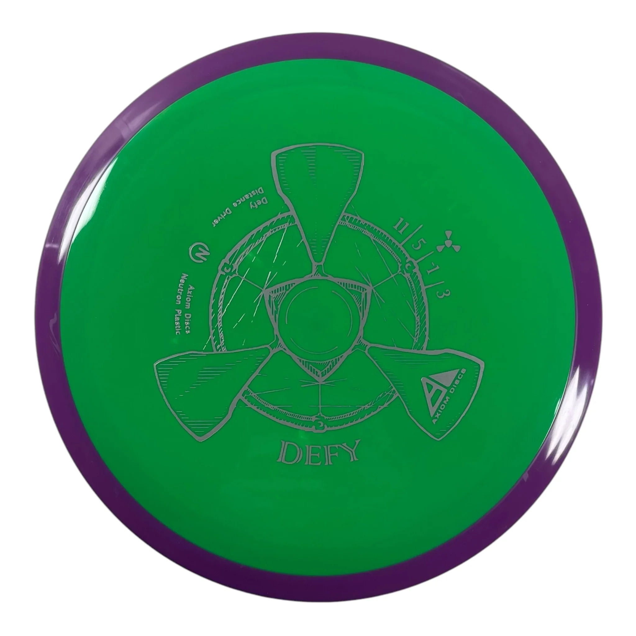 Axiom Discs Defy | Neutron | Green/Purple 167g Disc Golf