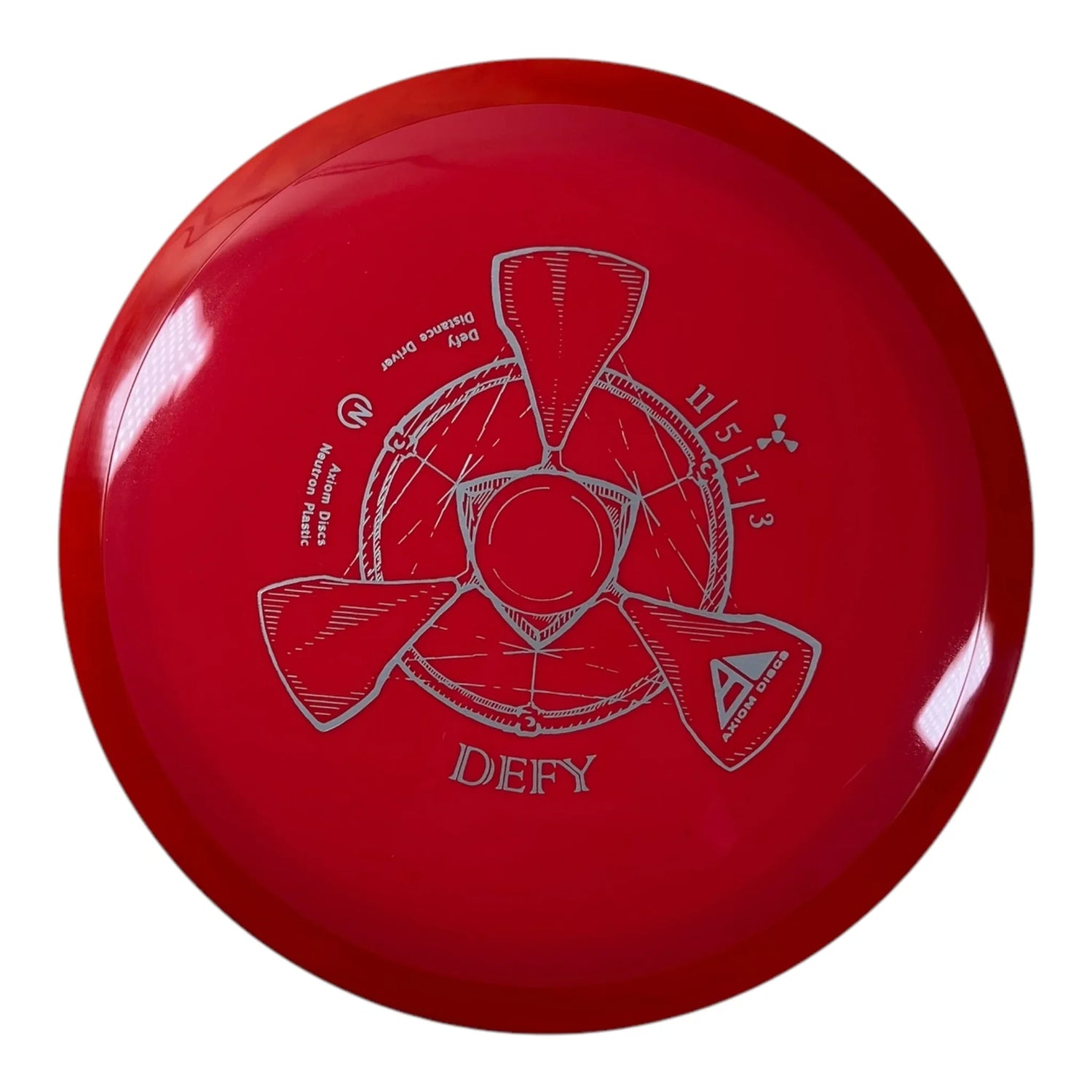 Axiom Discs Defy | Neutron | Red/Red 160g Disc Golf